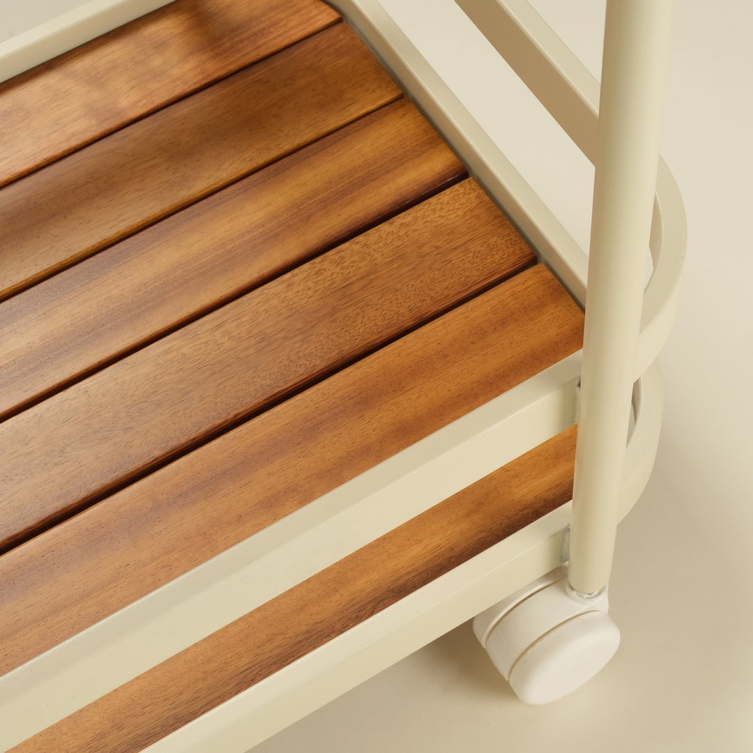 Como Alumınyum Servis Arabası 46x75x90 Cm Ekru