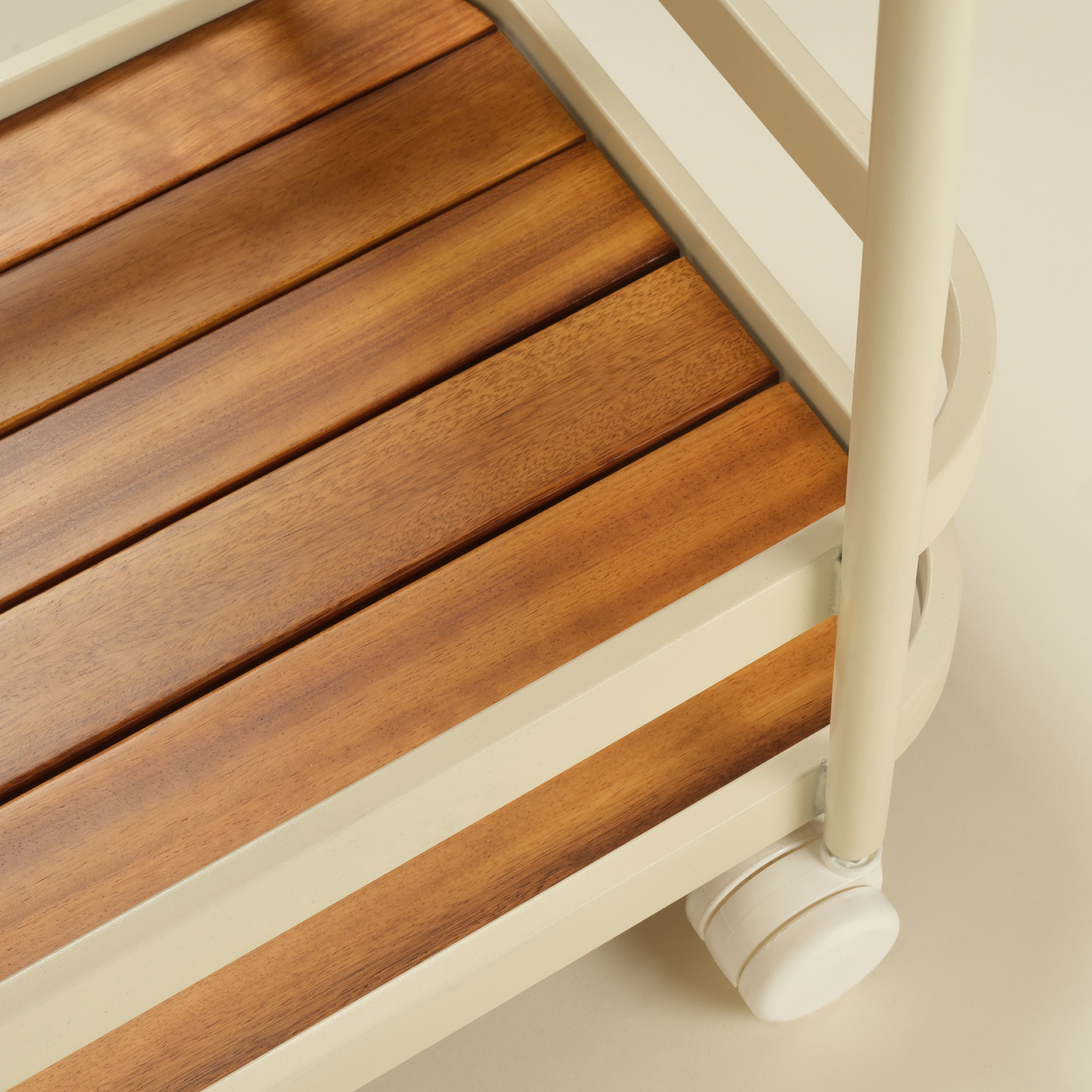 Como Alumınyum Servis Arabası 46x75x90 Cm Ekru