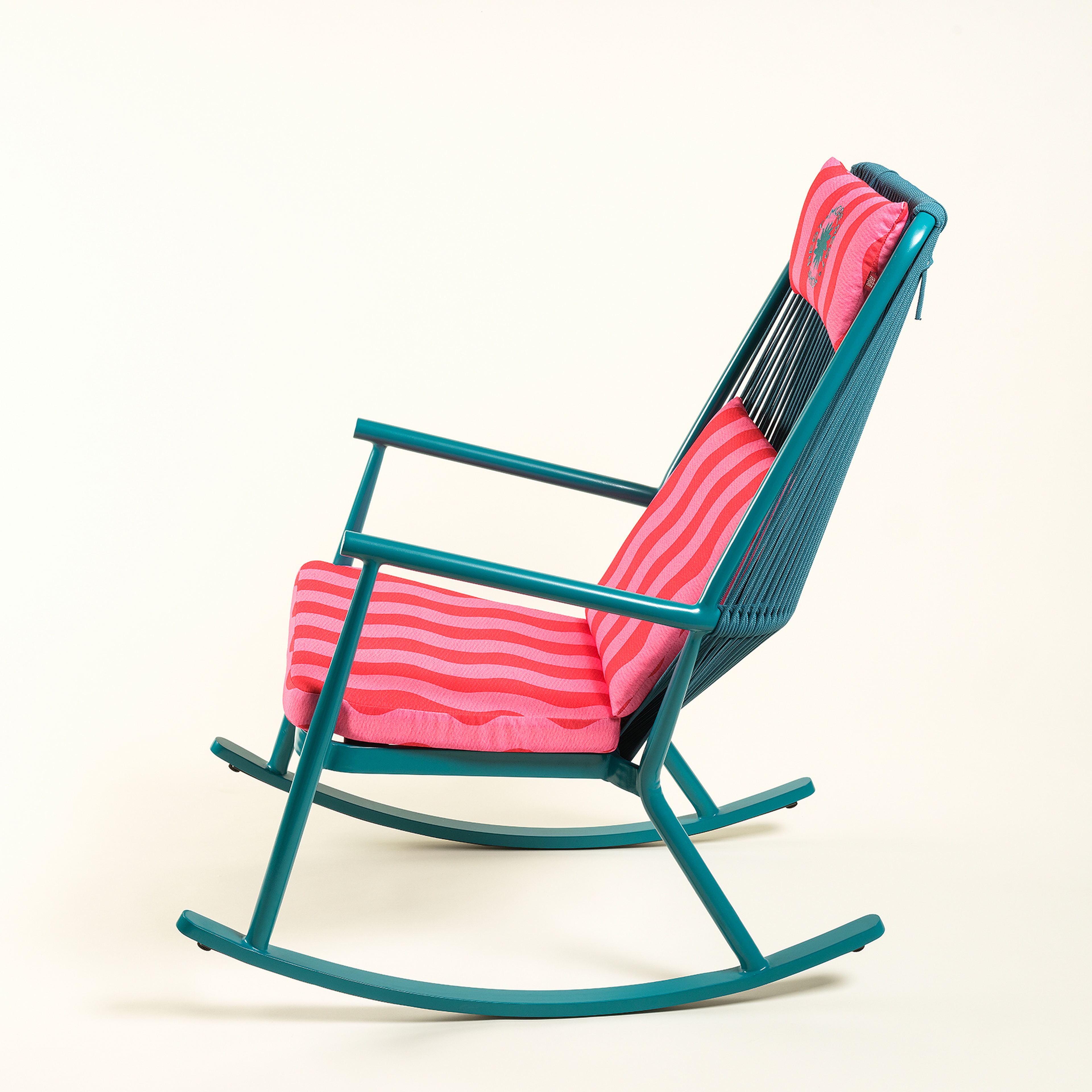 Como Alumınyum / Outdoor Fabrıc Polyester Sandalye 63x112x94 Cm Fuşya