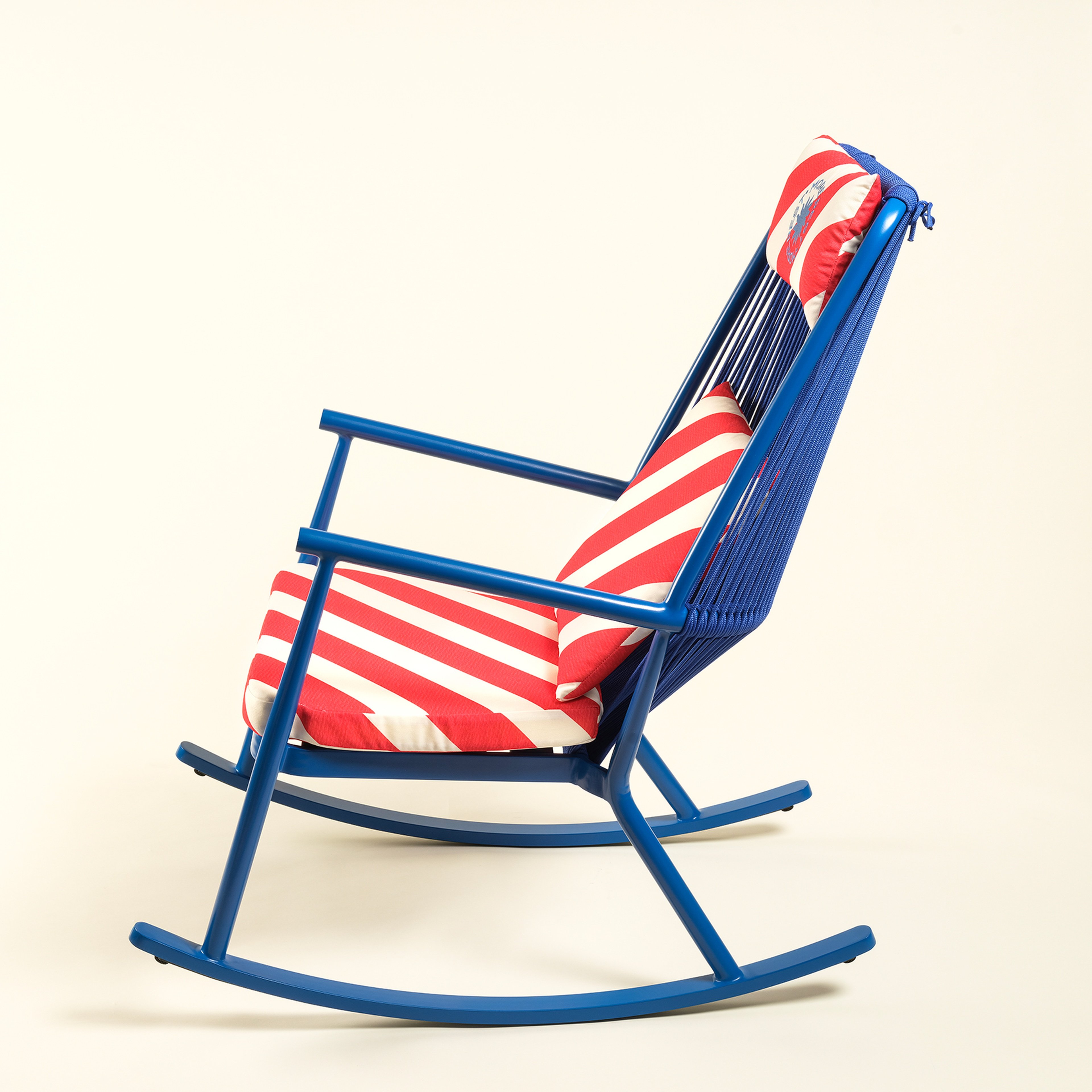 Como Alumınyum / Outdoor Fabrıc Polyester Sandalye 63x112x94 Cm Kırmızı