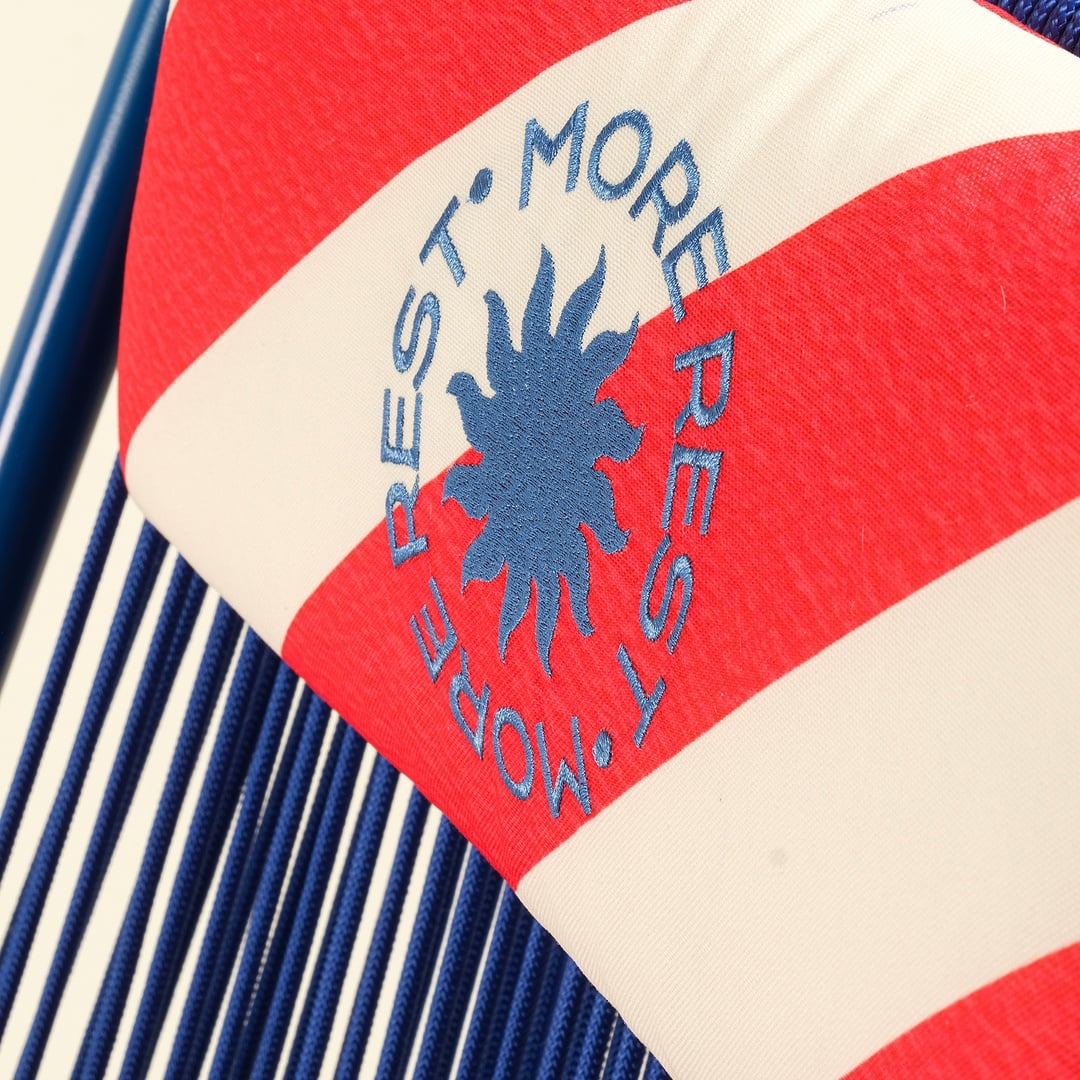 Como Alumınyum / Outdoor Fabrıc Polyester Sandalye 63x112x94 Cm Kırmızı