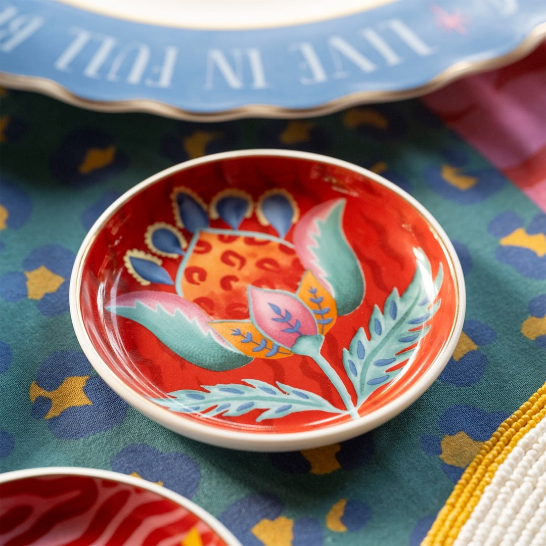 Luohu Porselen Tabak 10 Cm Renkli