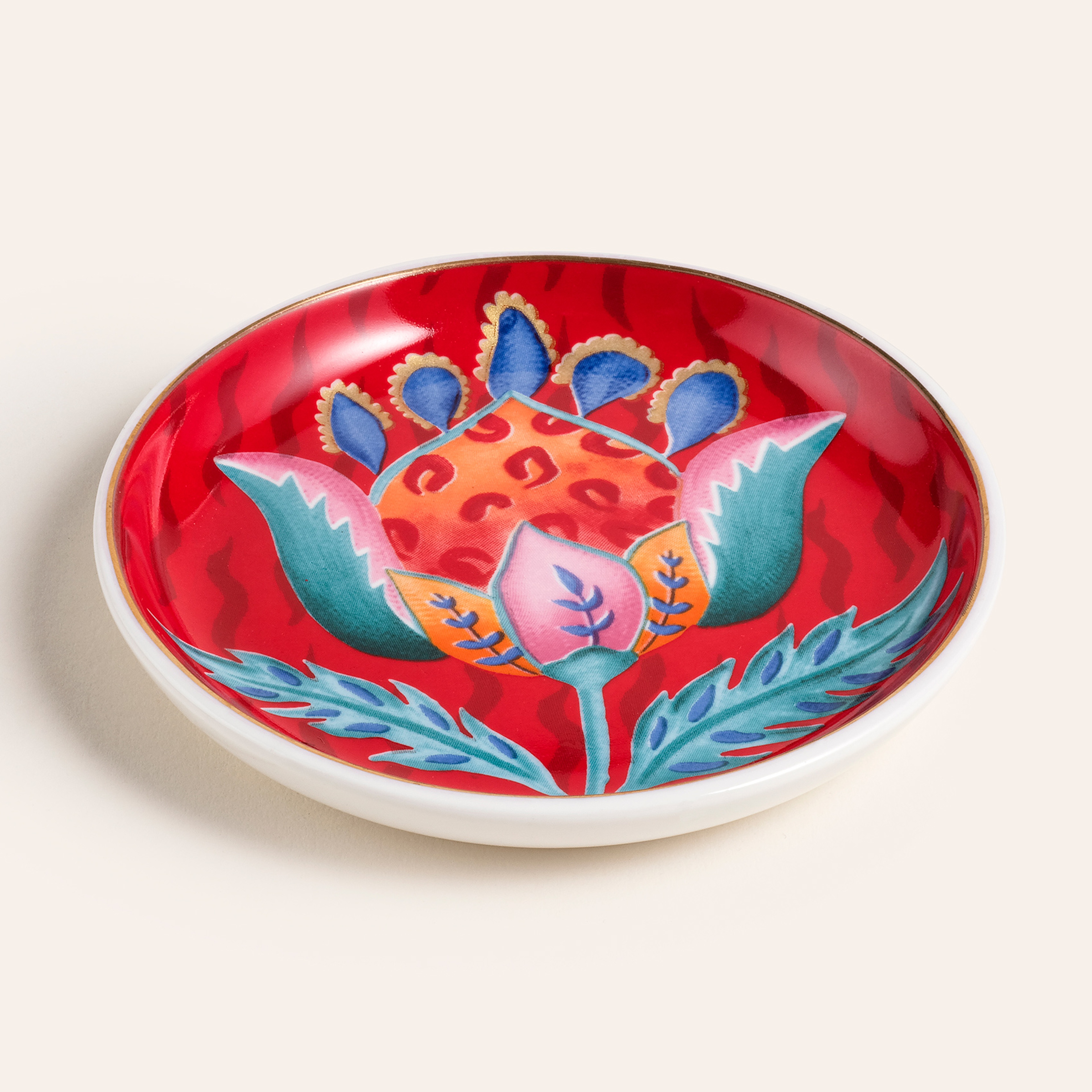 Luohu Porselen Tabak 10 Cm Renkli