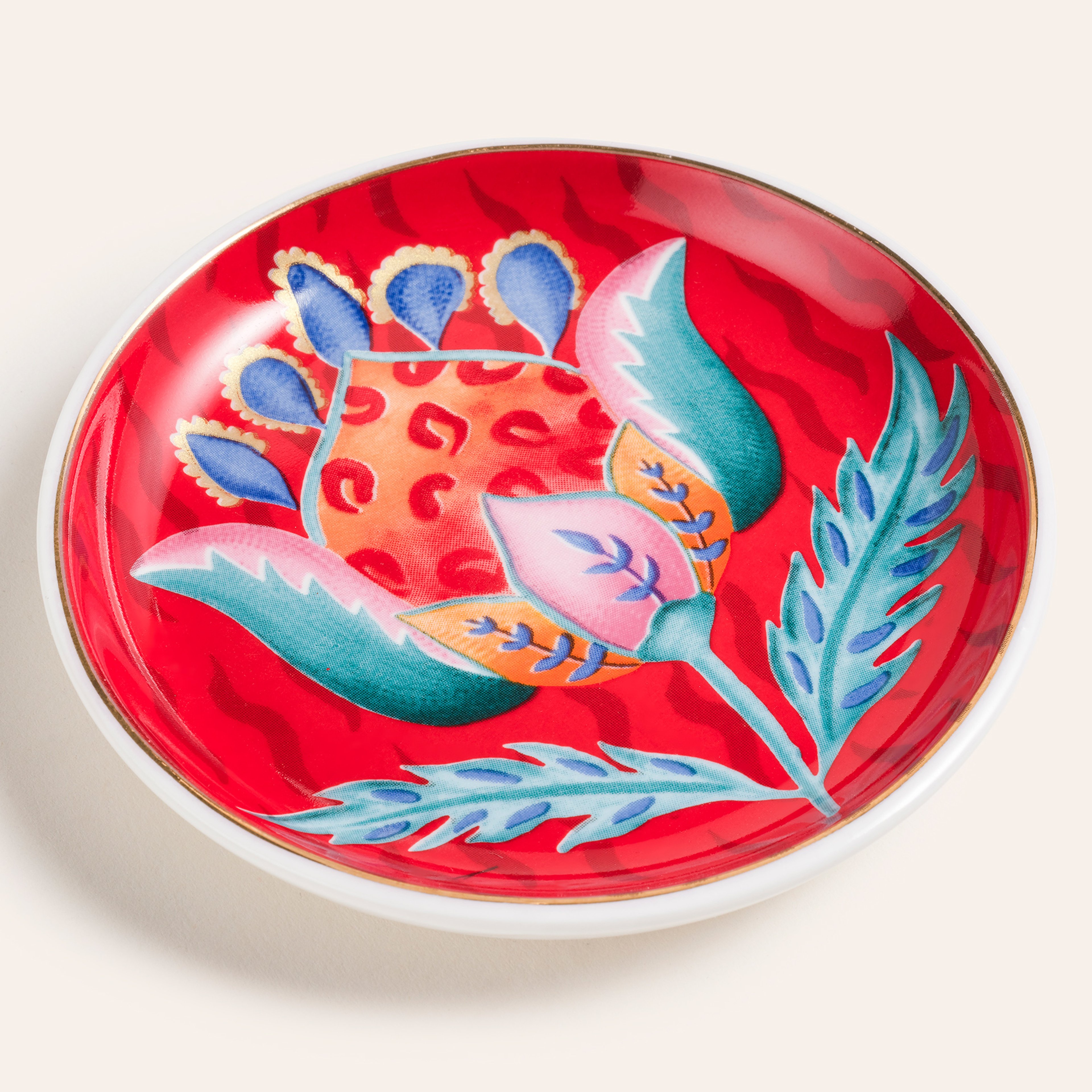 Luohu Porselen Tabak 10 Cm Renkli