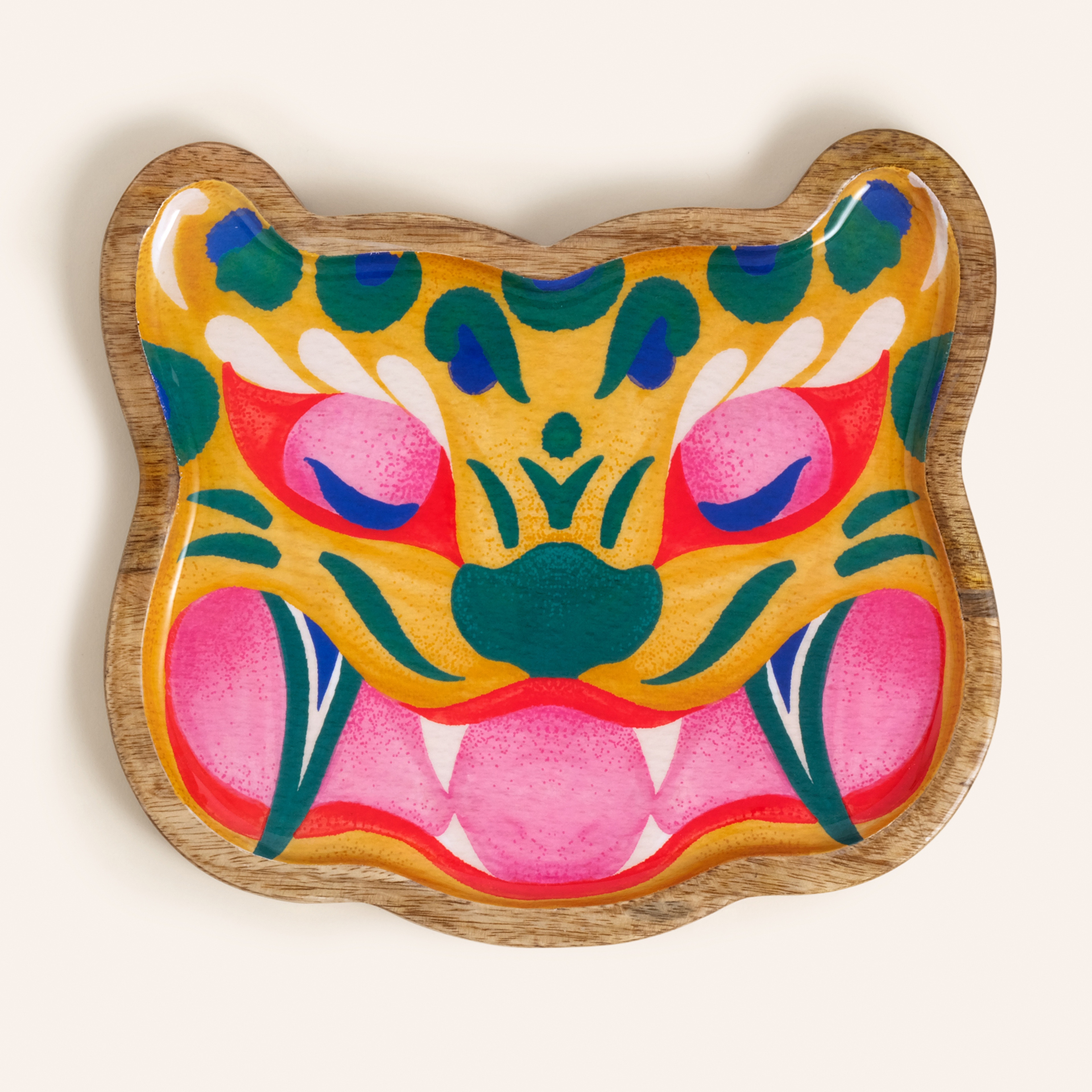 Lakrı Mango Ağacı Dekoratif Kase 22x20x2 Cm Renkli