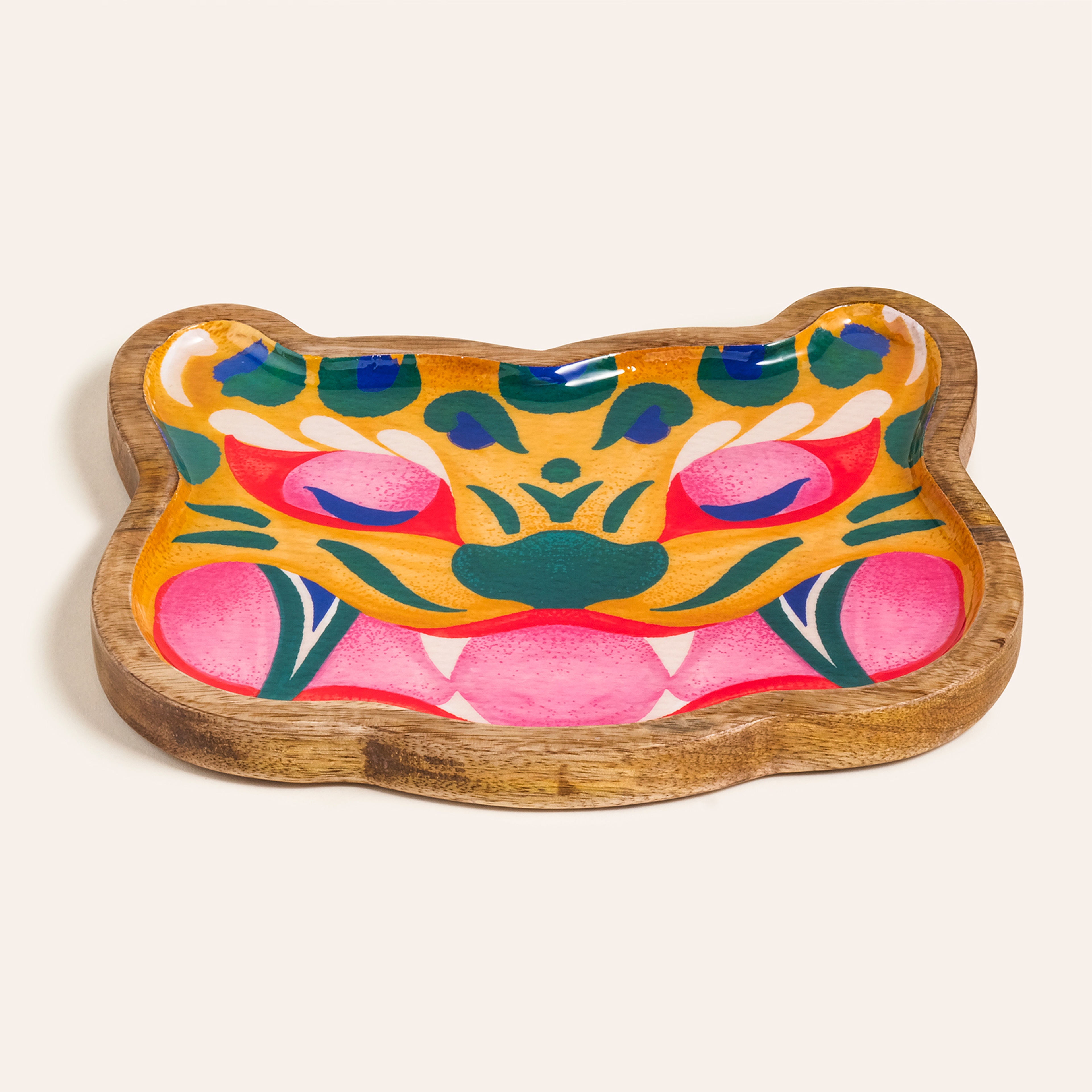 Lakrı Mango Ağacı Dekoratif Kase 22x20x2 Cm Renkli