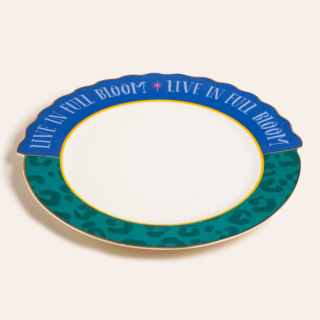 Luohu Porselen Yemek Tabağı 28 Cm Renkli