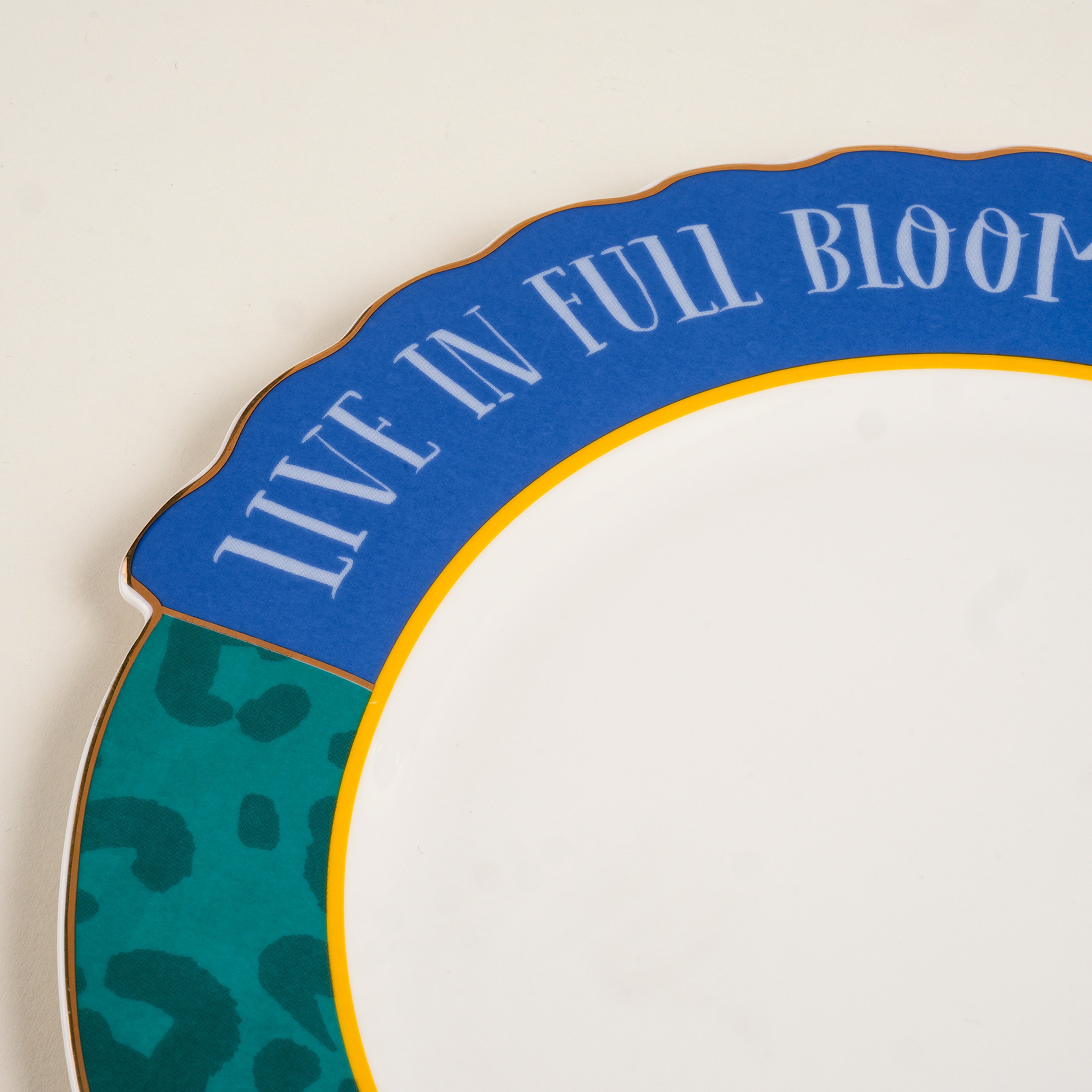 Luohu Porselen Yemek Tabağı 28 Cm Renkli