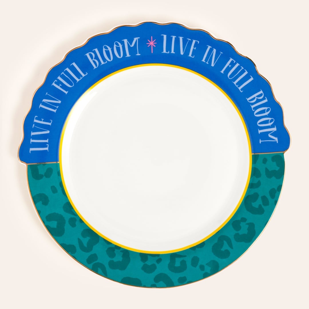 Luohu Porselen Yemek Tabağı 28 Cm Renkli