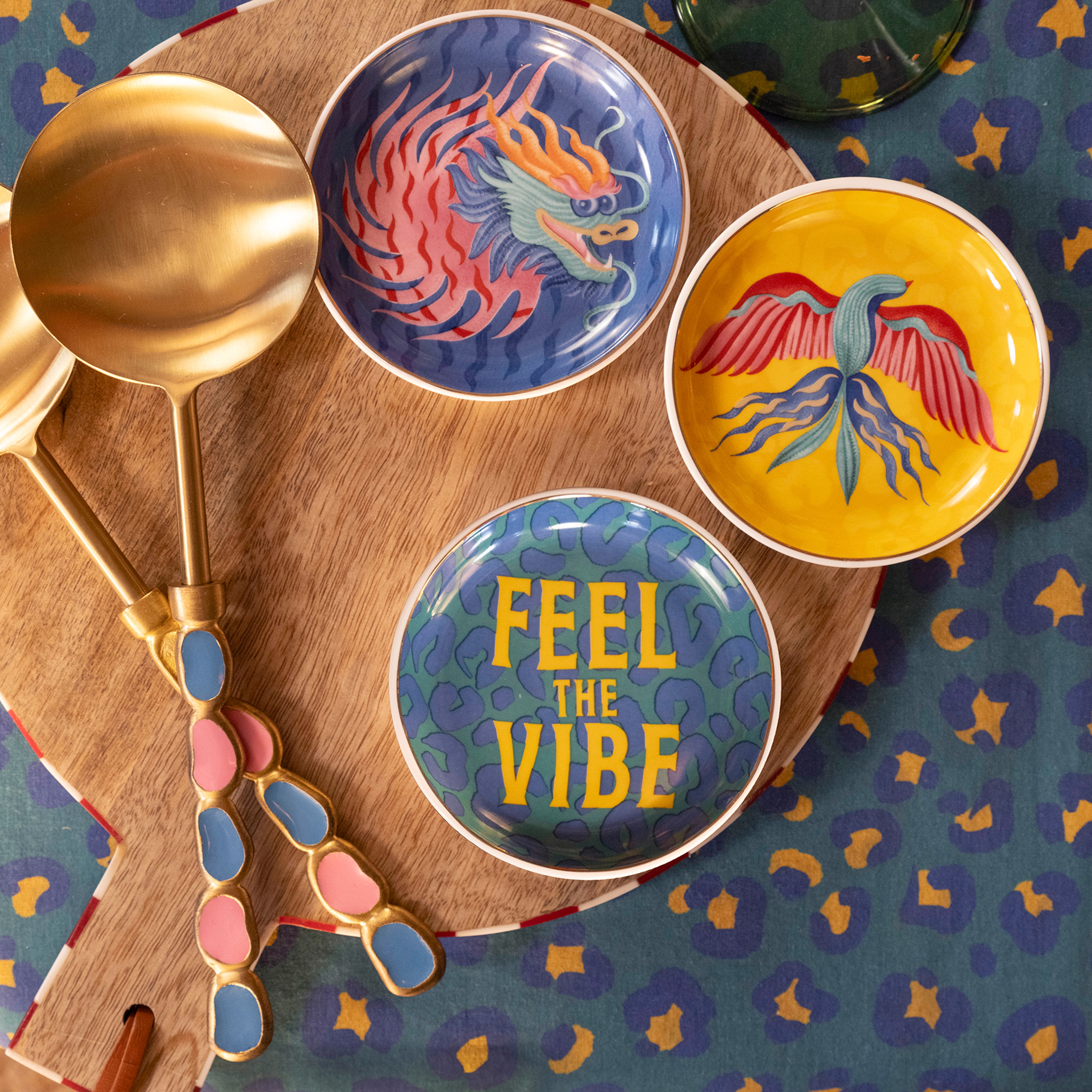 Luohu Porselen Tabak 10 Cm Renkli