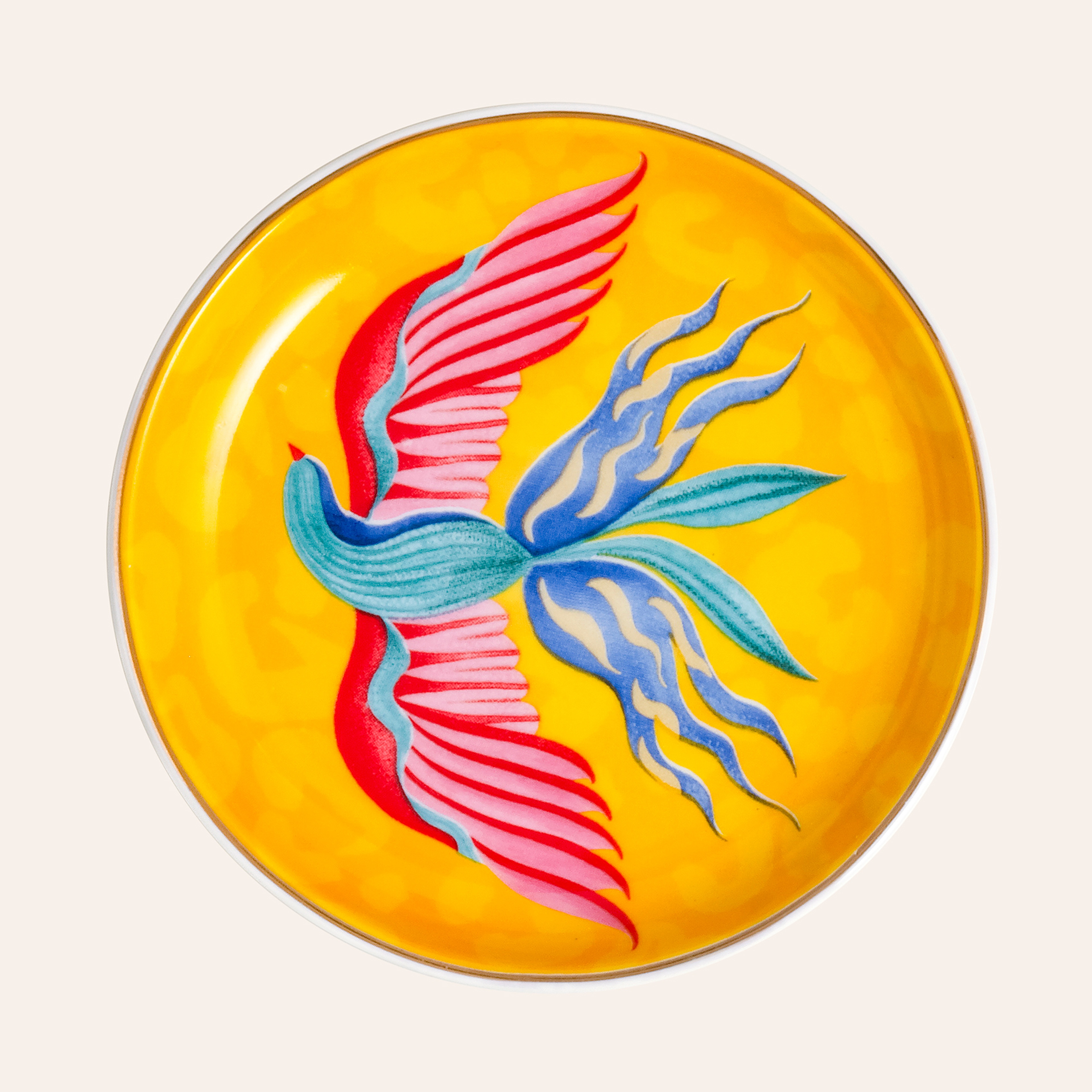 Luohu Porselen Tabak 10 Cm Renkli