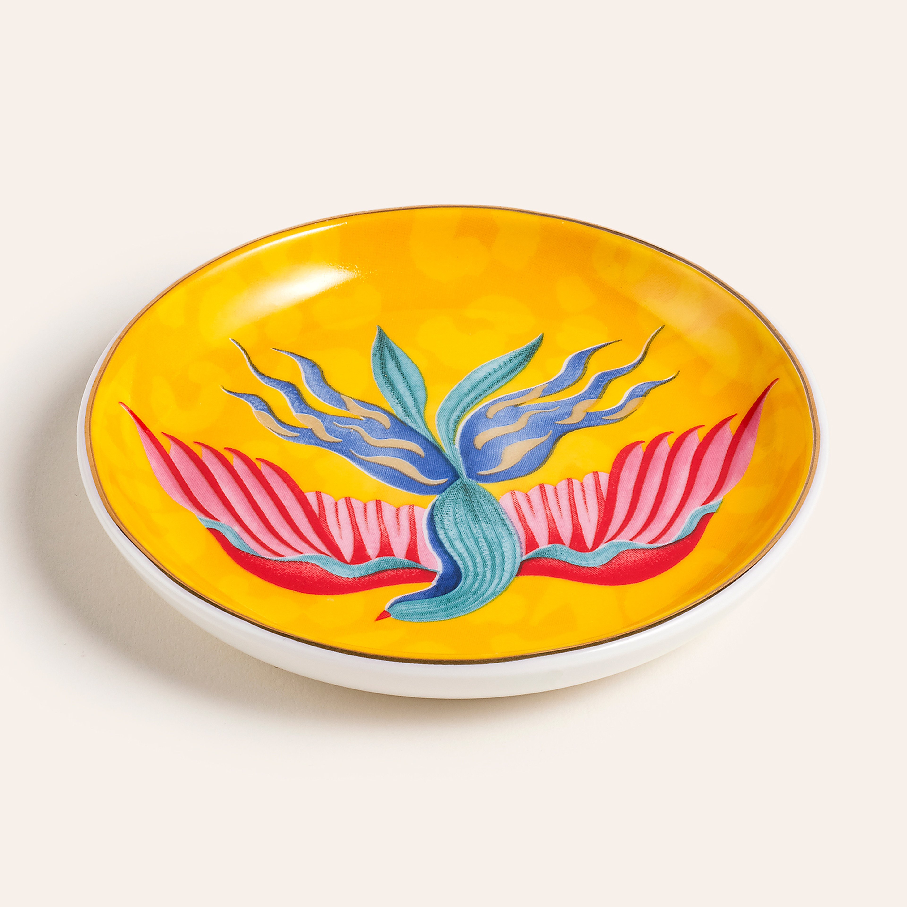 Luohu Porselen Tabak 10 Cm Renkli