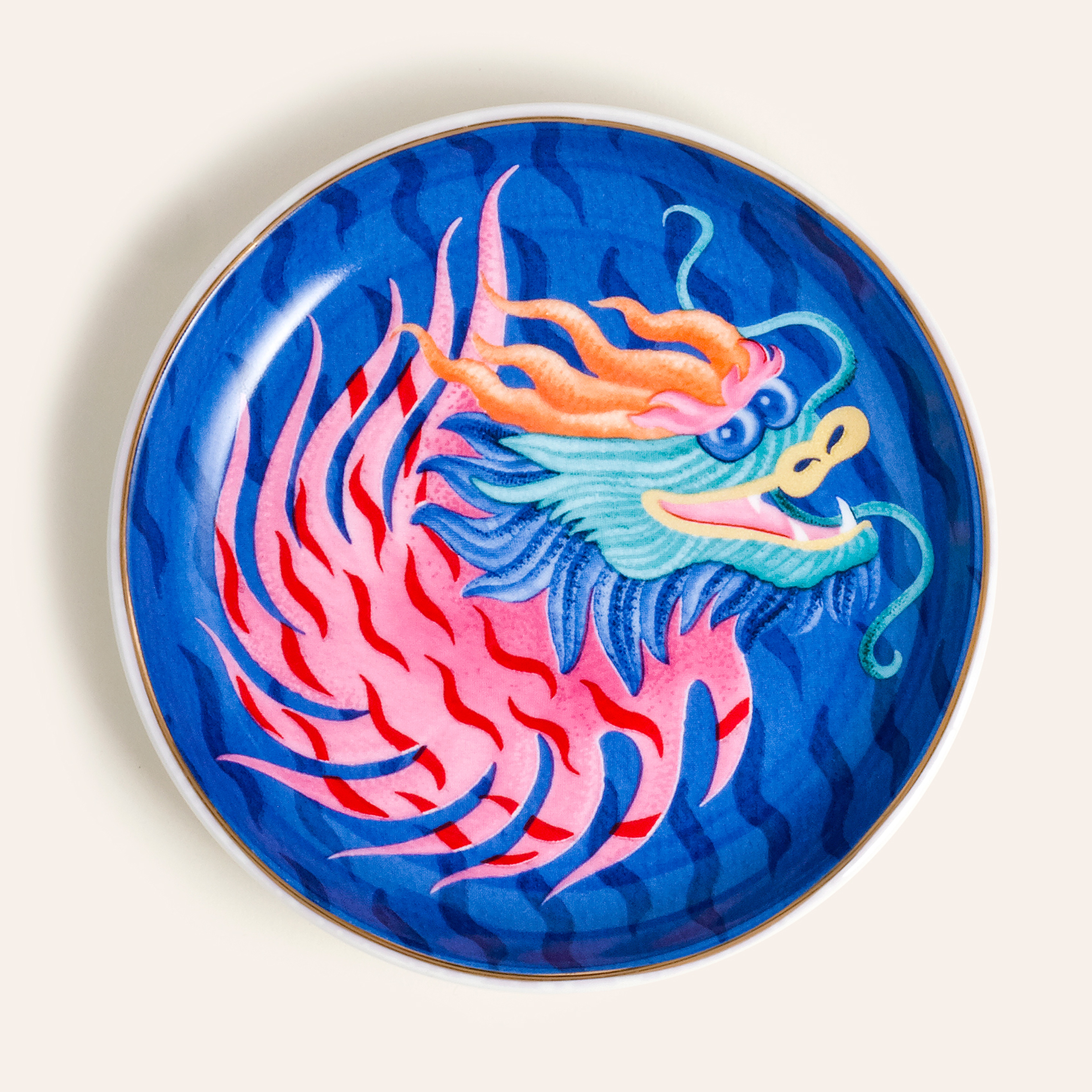 Luohu Porselen Tabak 10 Cm Renkli