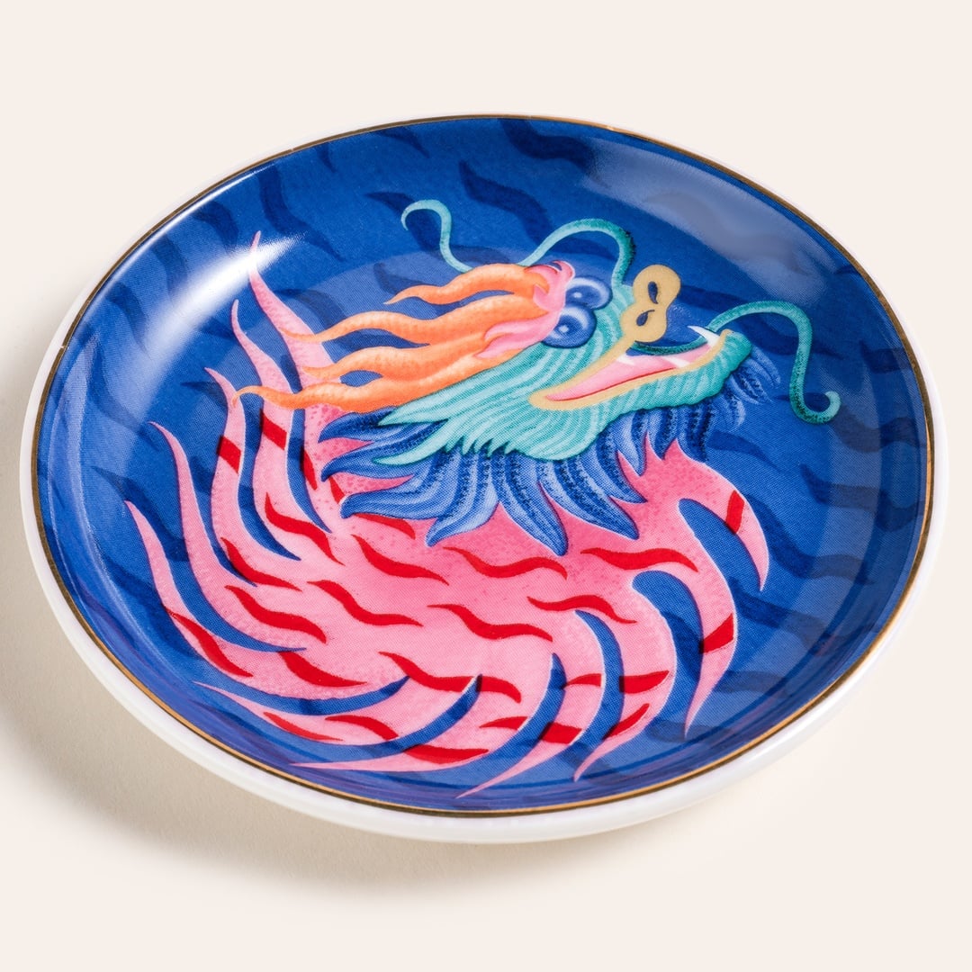 Luohu Porselen Tabak 10 Cm Renkli