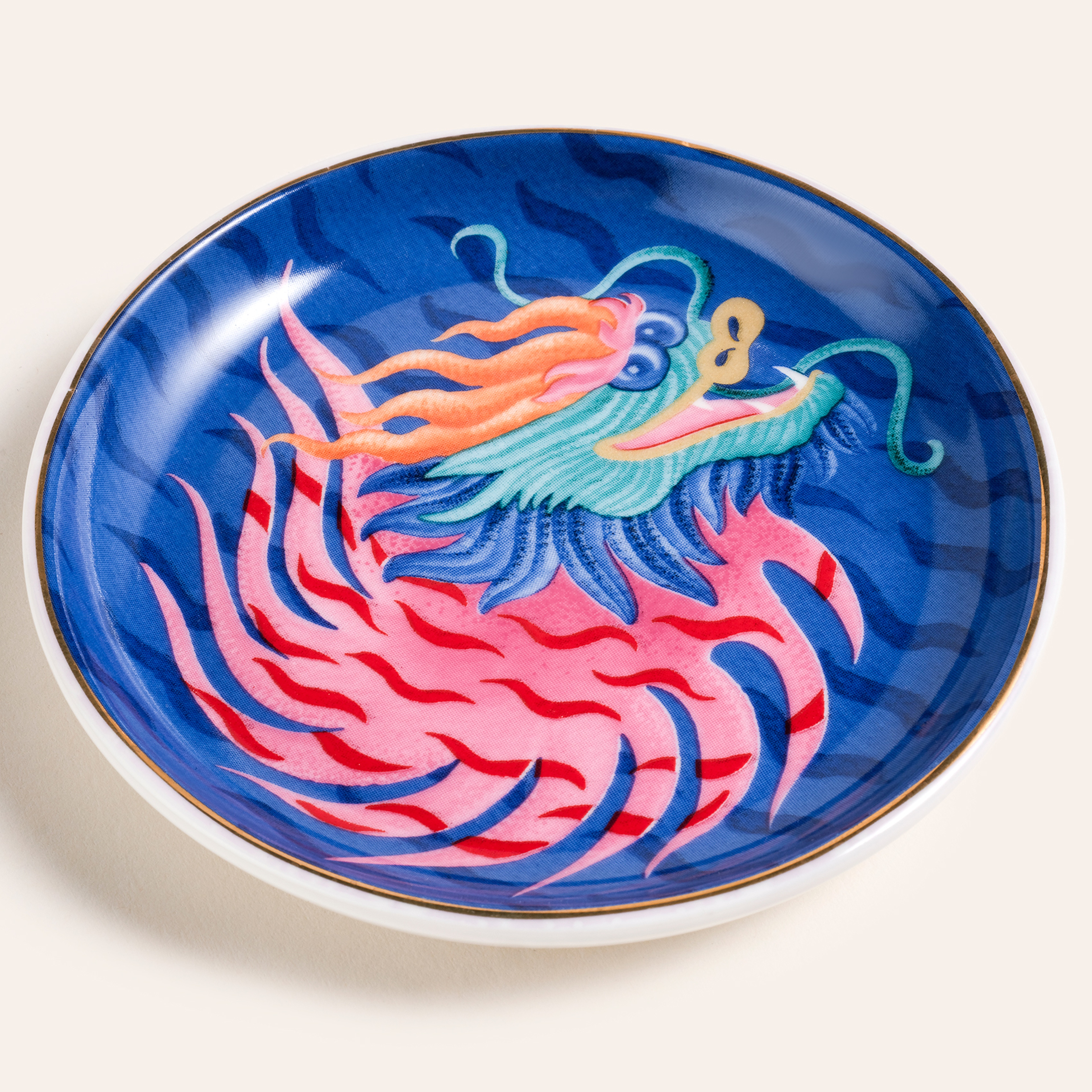 Luohu Porselen Tabak 10 Cm Renkli