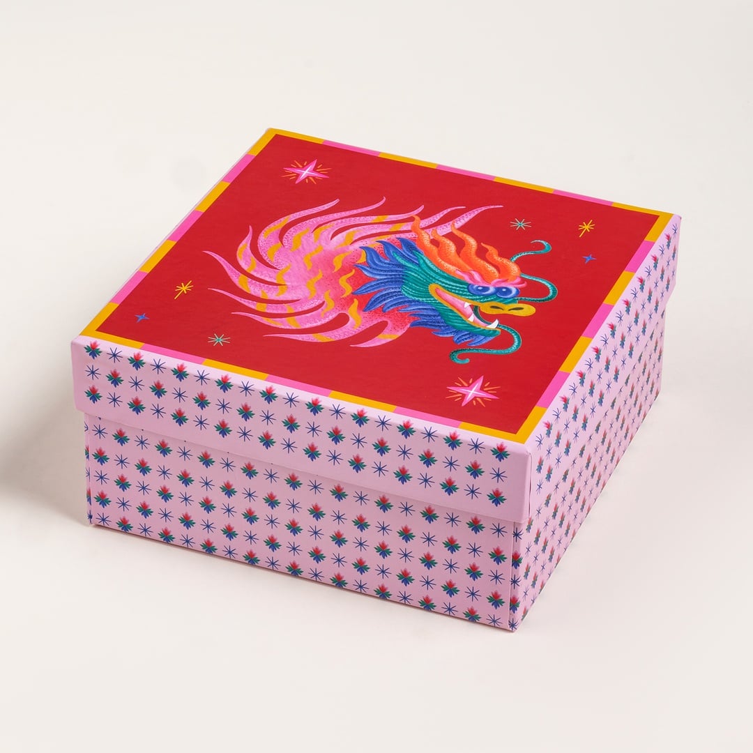 Shekou Porselen Dekoratif Obje 12x12x4 Cm Renkli