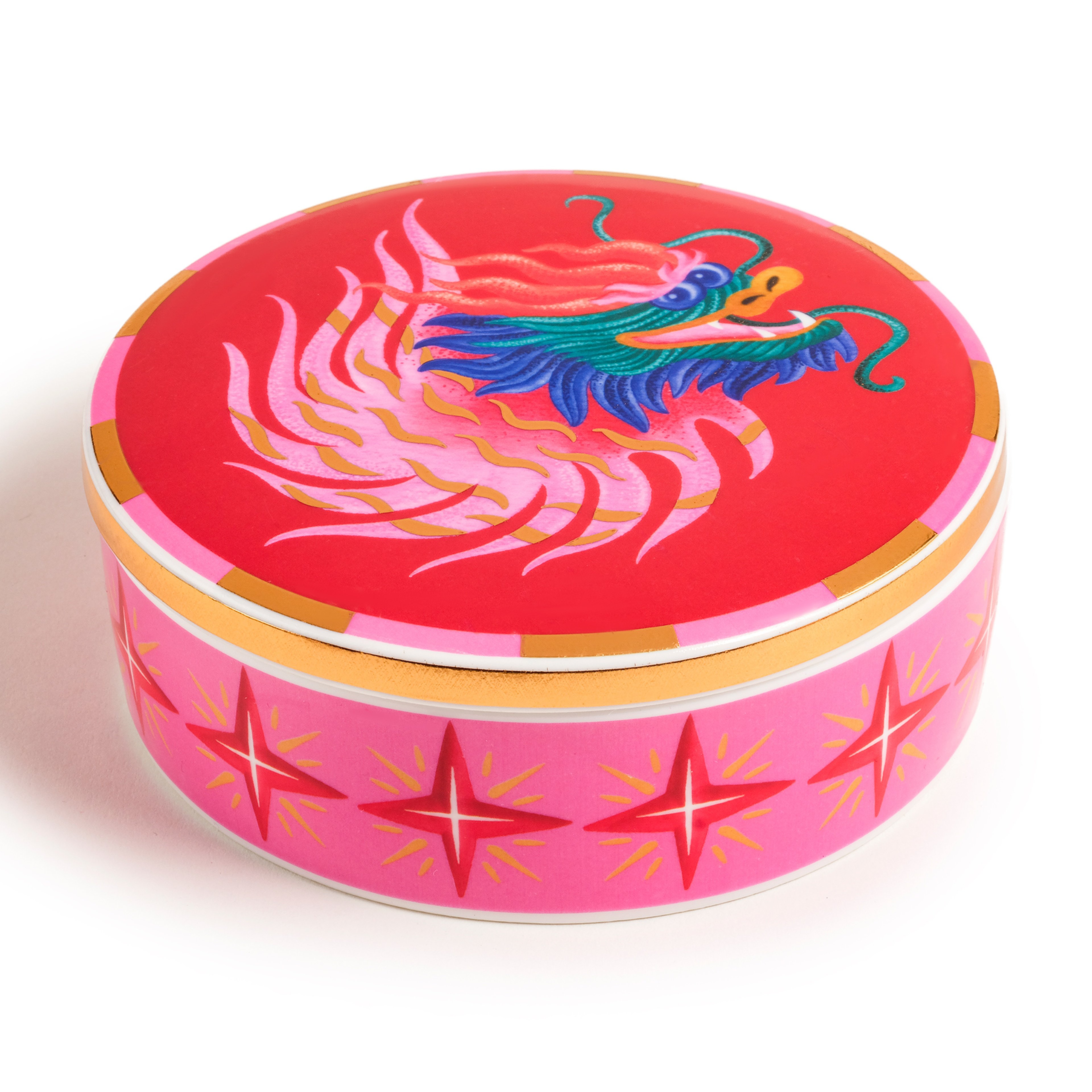 Shekou Porselen Dekoratif Obje 12x12x4 Cm Renkli