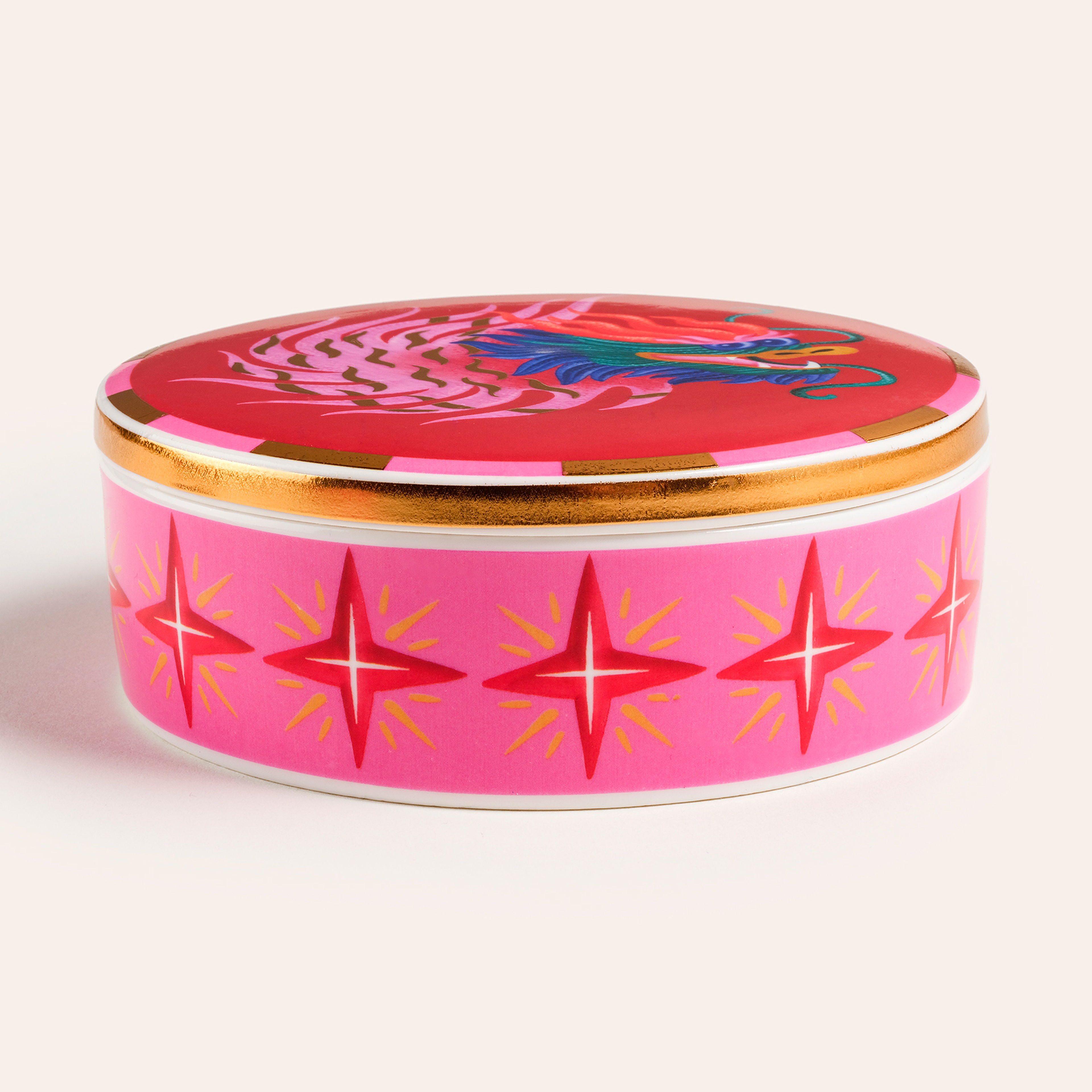 Shekou Porselen Dekoratif Obje 12x12x4 Cm Renkli