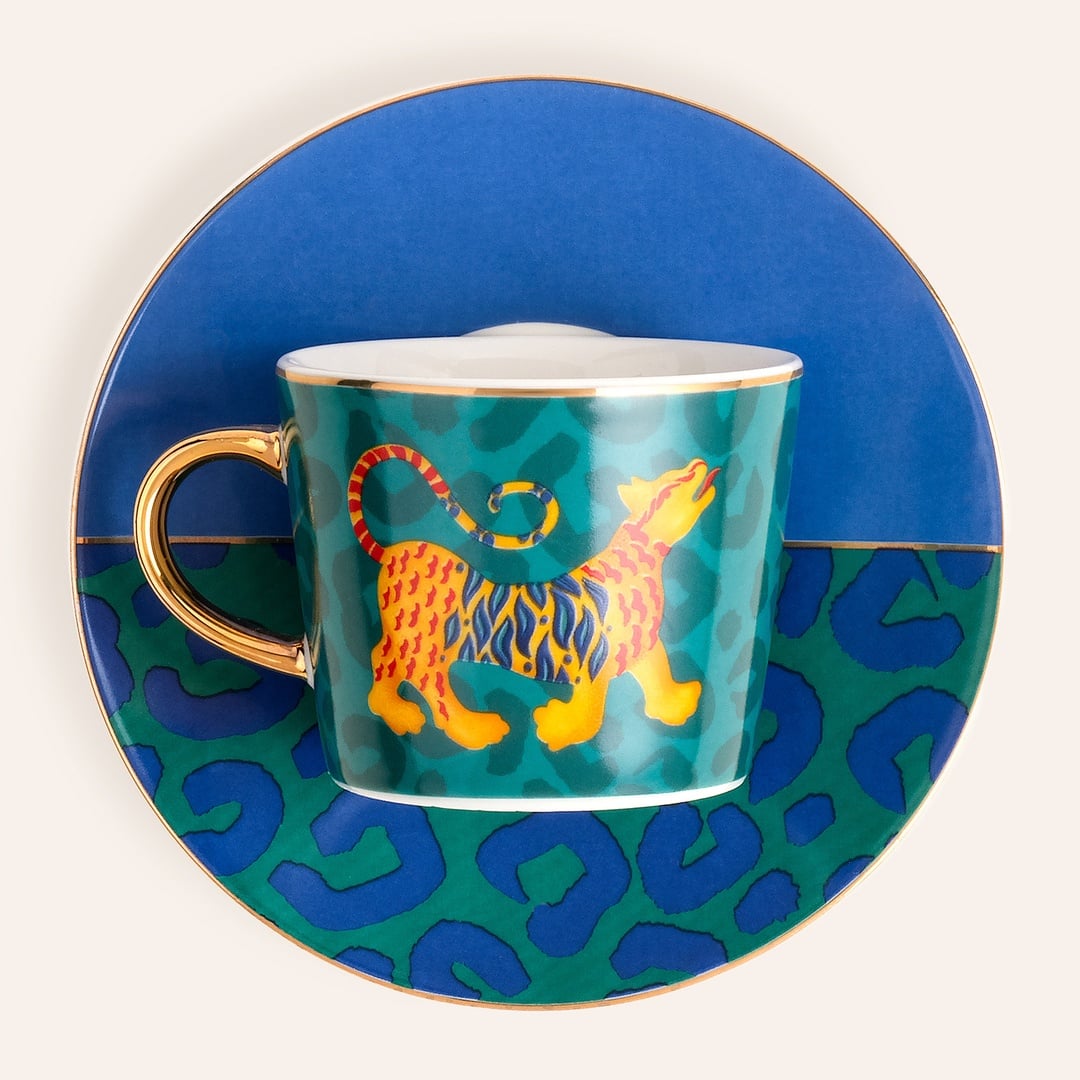 Luohu Porselen Kahve Seti 90 Ml Renkli