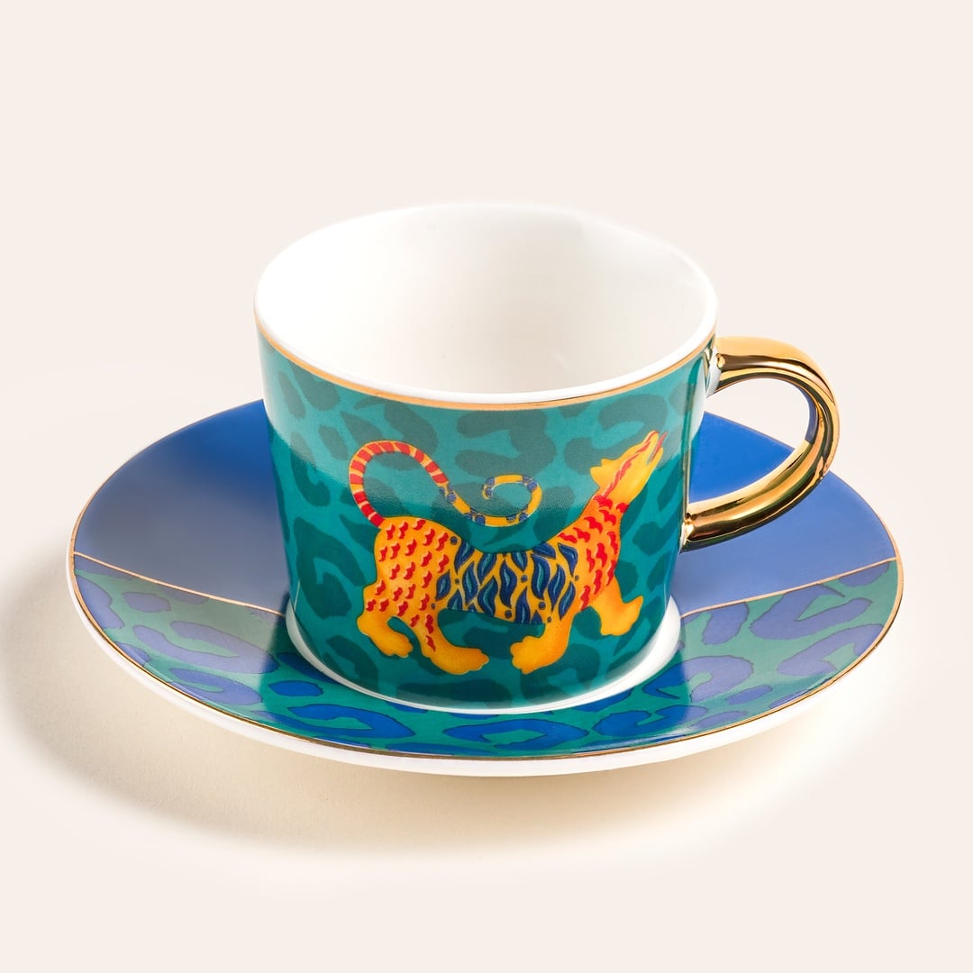 Luohu Porselen Kahve Seti 90 Ml Renkli