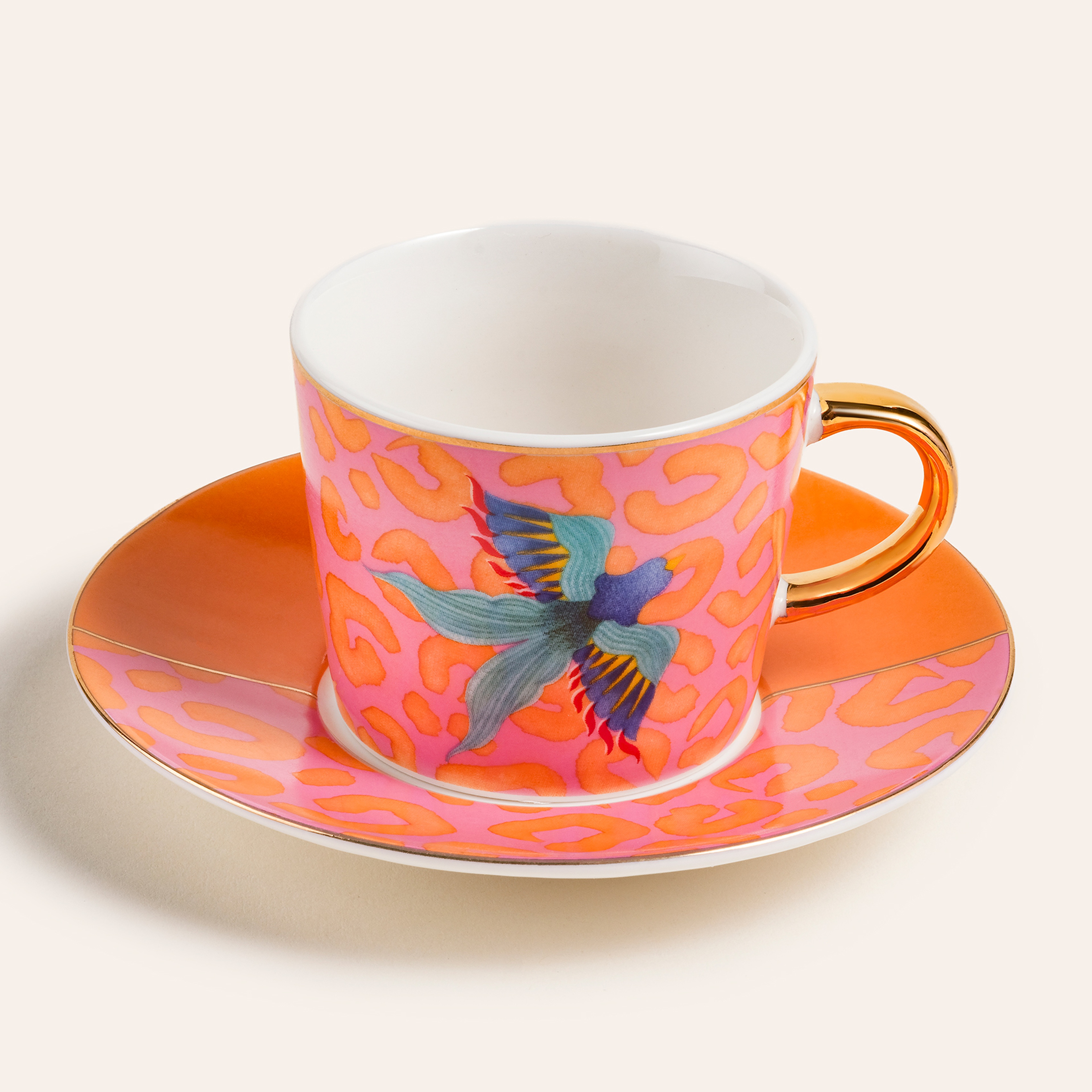 Luohu Porselen Kahve Seti 90 Ml Renkli