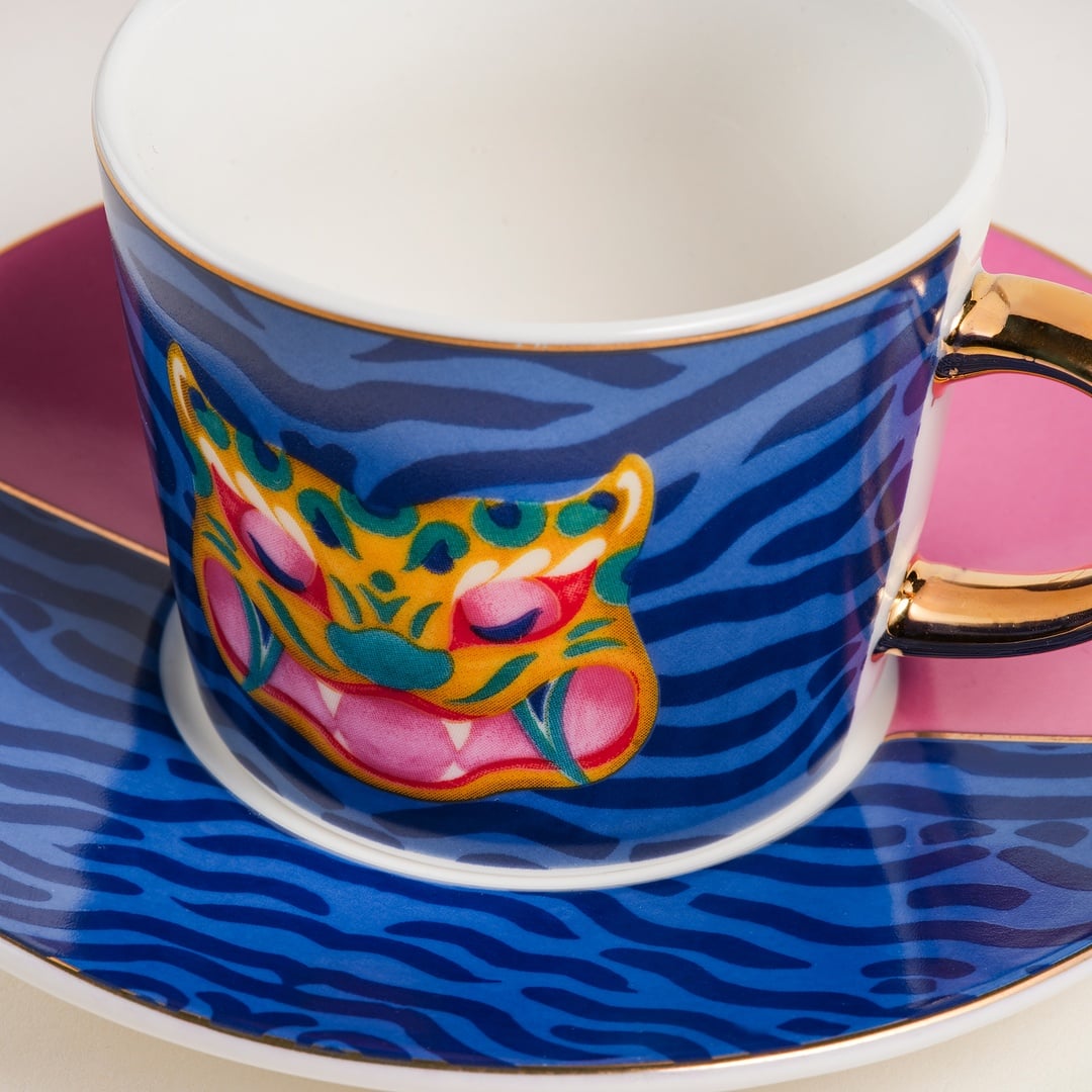 Luohu Porselen Kahve Seti 90 Ml Renkli