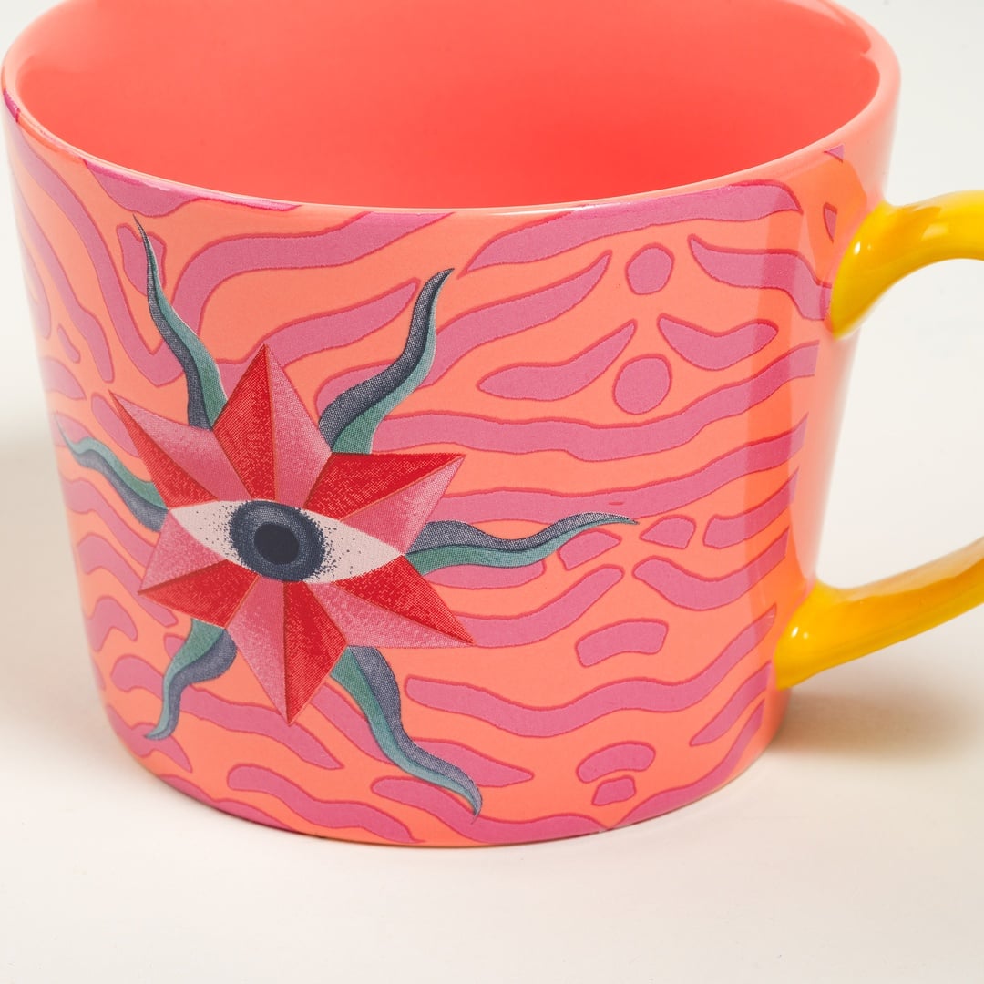 Luohu Porselen Kupa 360 Ml Renkli