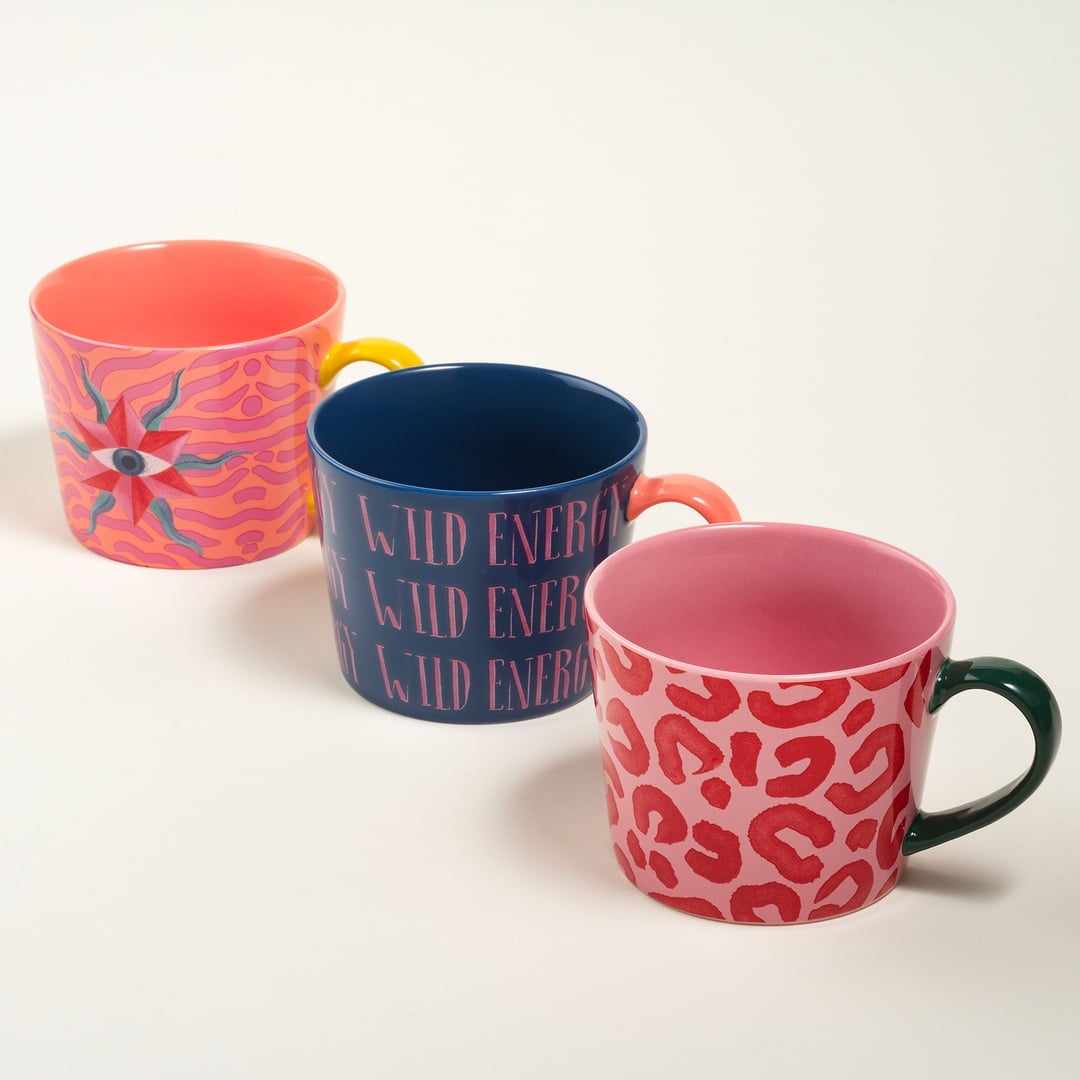 Luohu Porselen Kupa 360 Ml Renkli