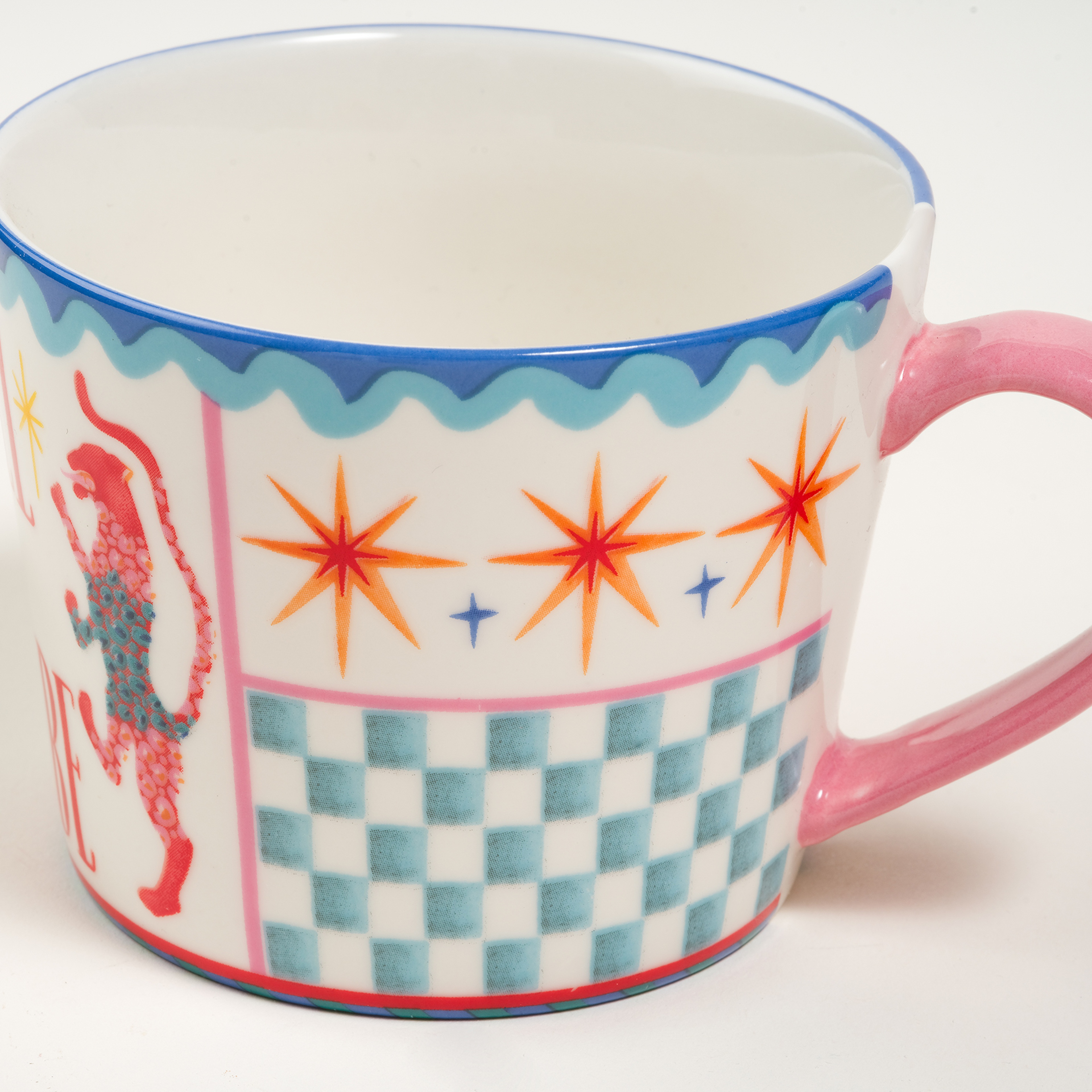 Luohu Porselen Kupa 360 Ml Renkli