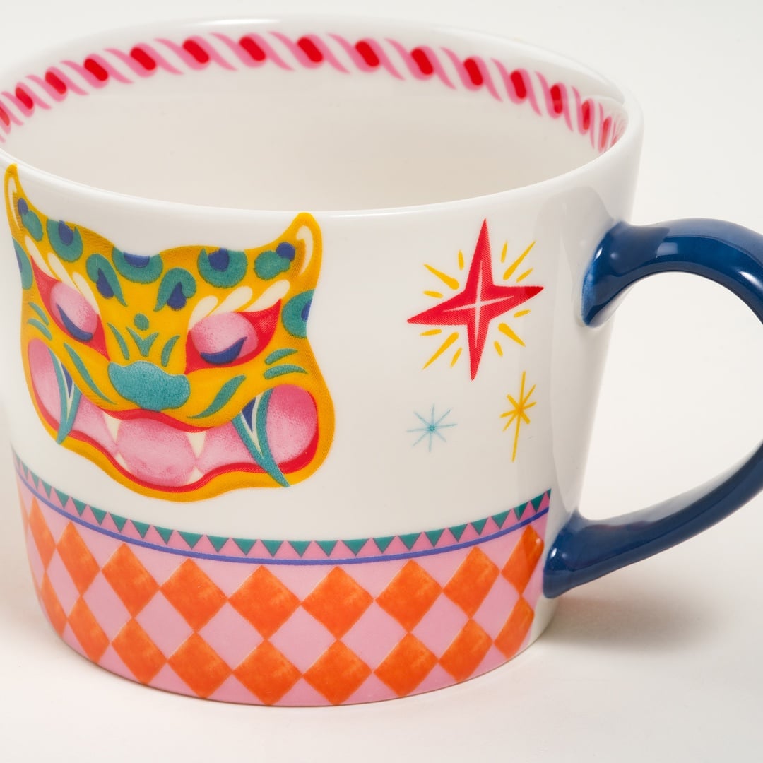 Luohu Porselen Kupa 360 Ml Renkli