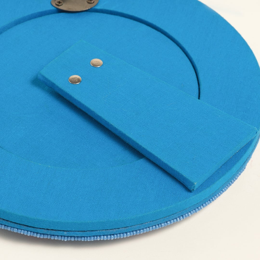 Dadrı Cam Boncuk-ahşap Çerçeve 17 Cm Mavi