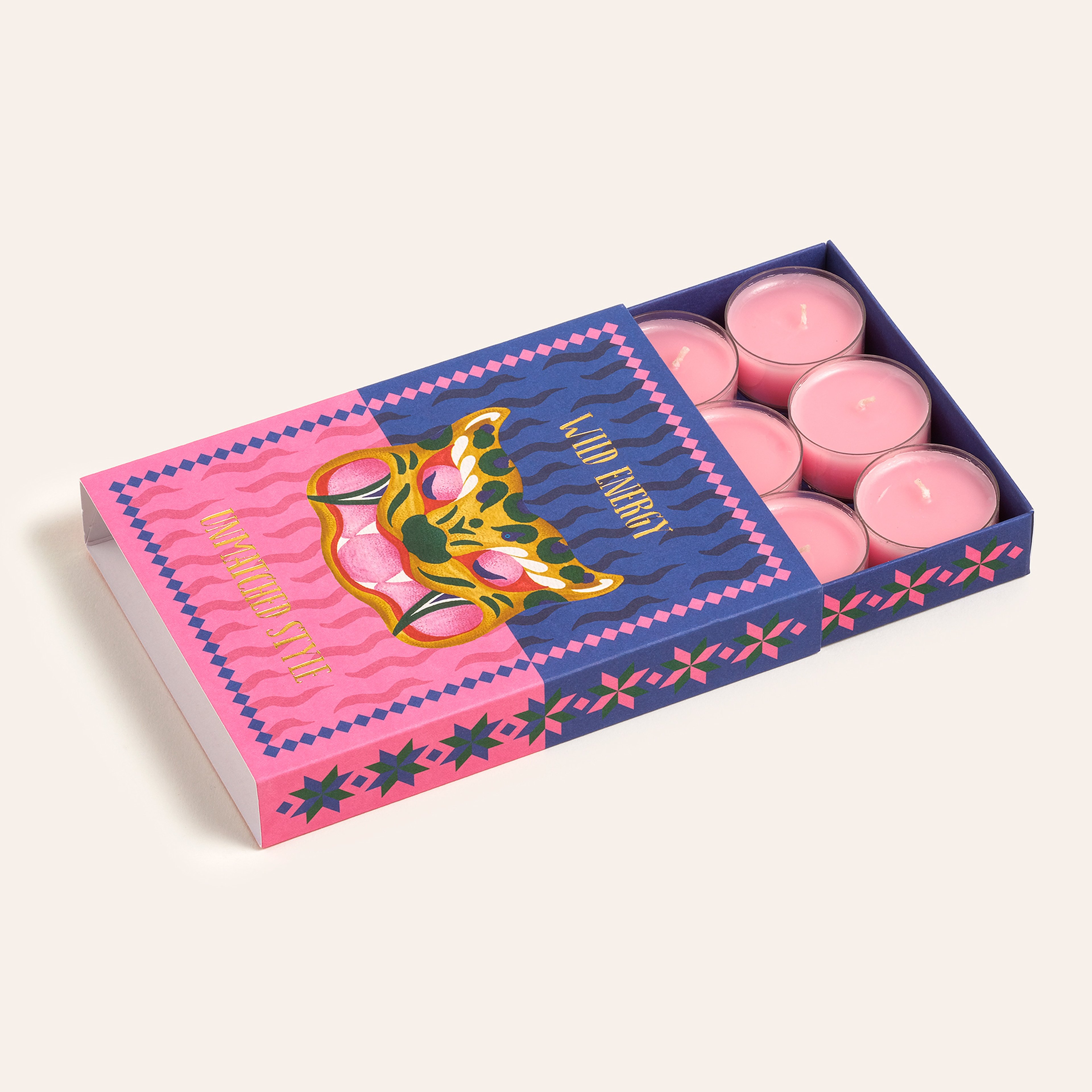 Misi Parafın Mum 12x16 Cm Pembe