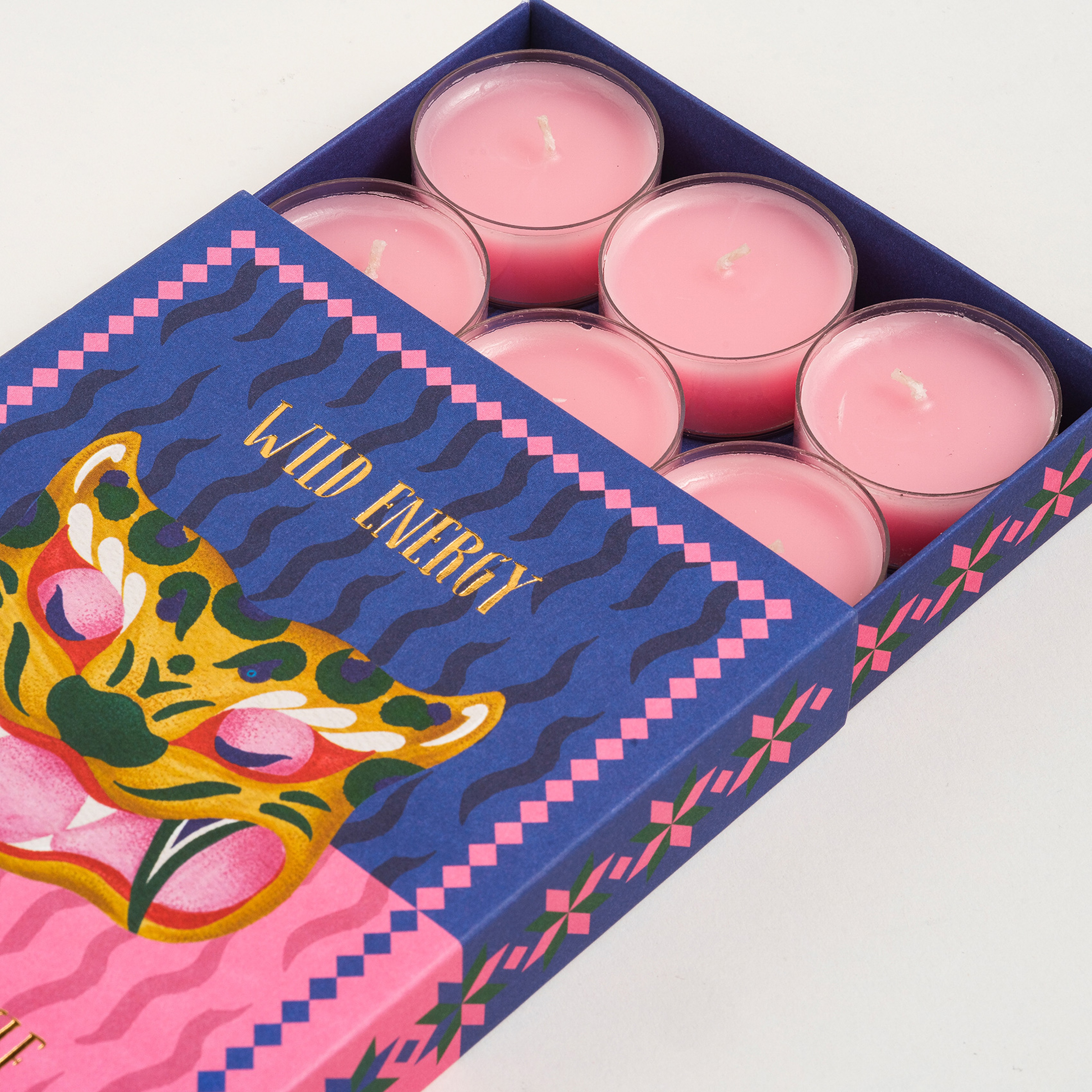 Misi Parafın Mum 12x16 Cm Pembe