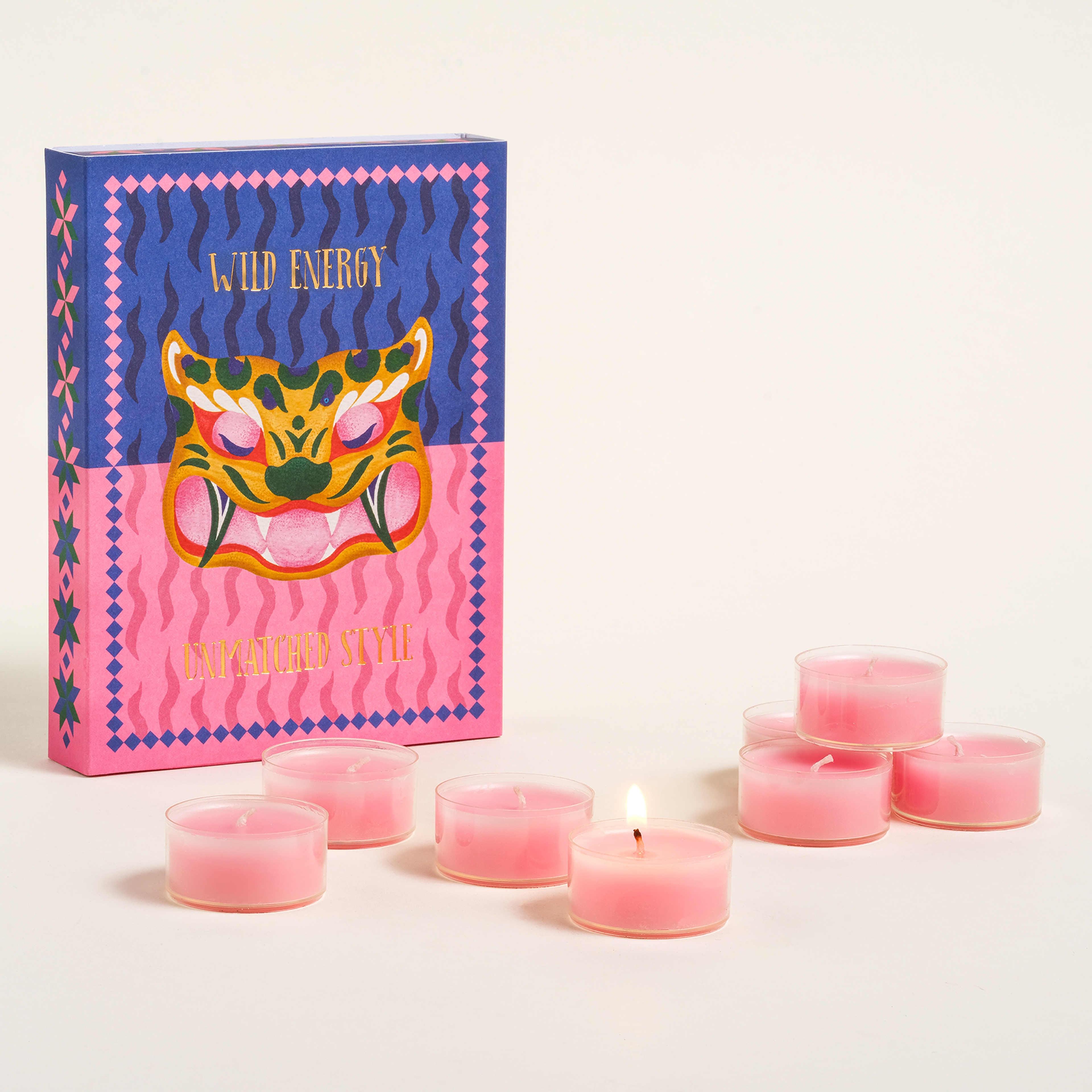 Misi Parafın Mum 12x16 Cm Pembe