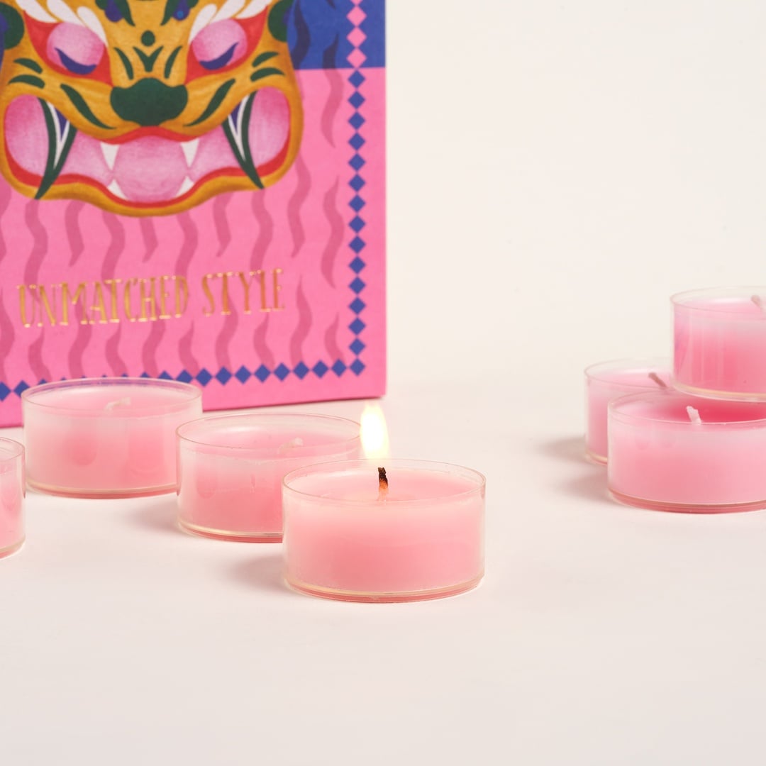 Misi Parafın Mum 12x16 Cm Pembe