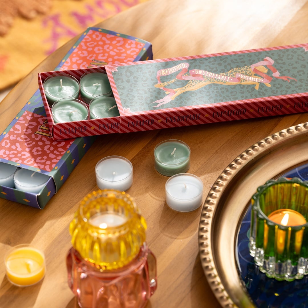 Misi Parafın Mum 24x8 Cm Yeşil