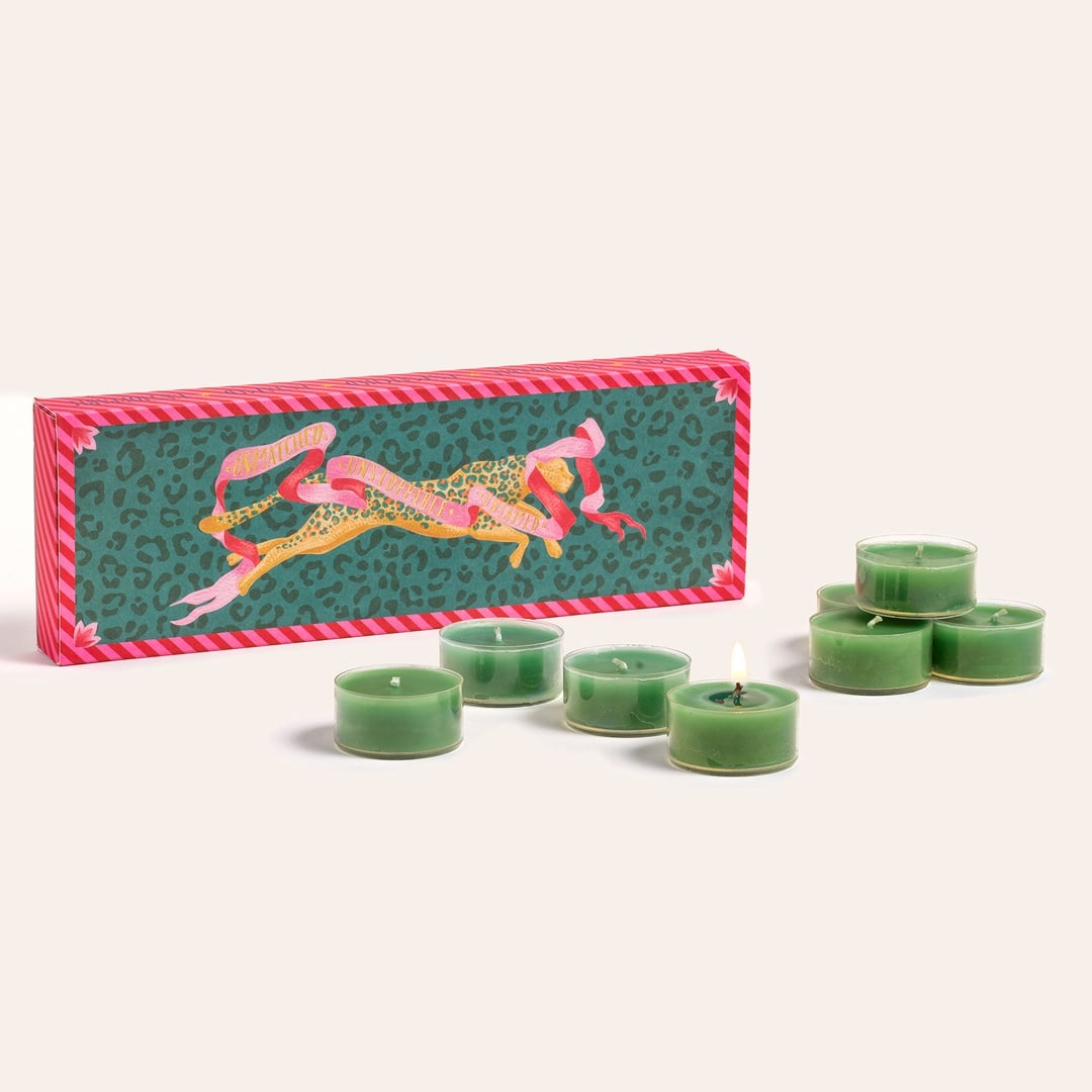 Misi Parafın Mum 24x8 Cm Yeşil