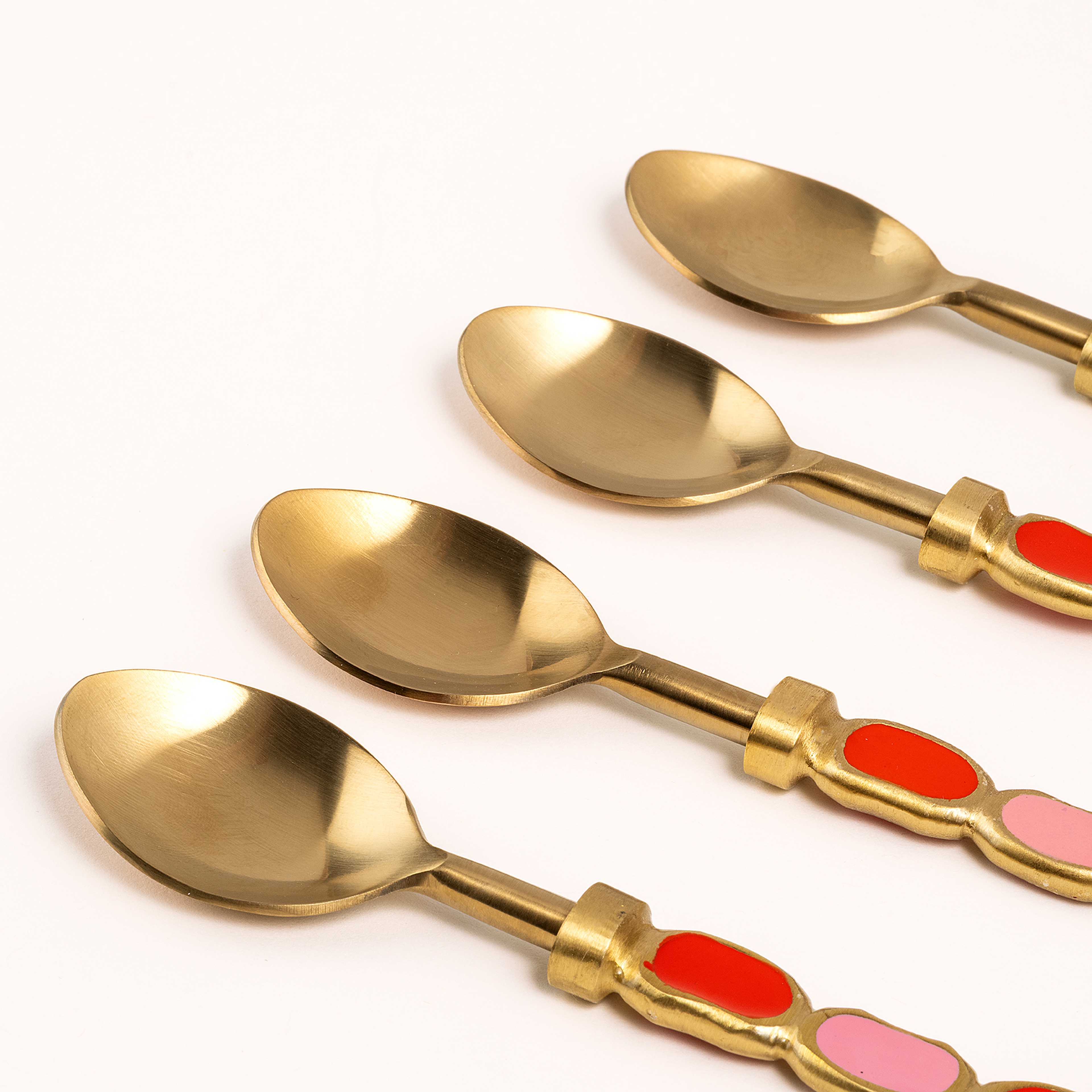 Rampur Çelik - Pirinç Çkb Seti 2x15x0.3 Cm Kırmızı - Pembe