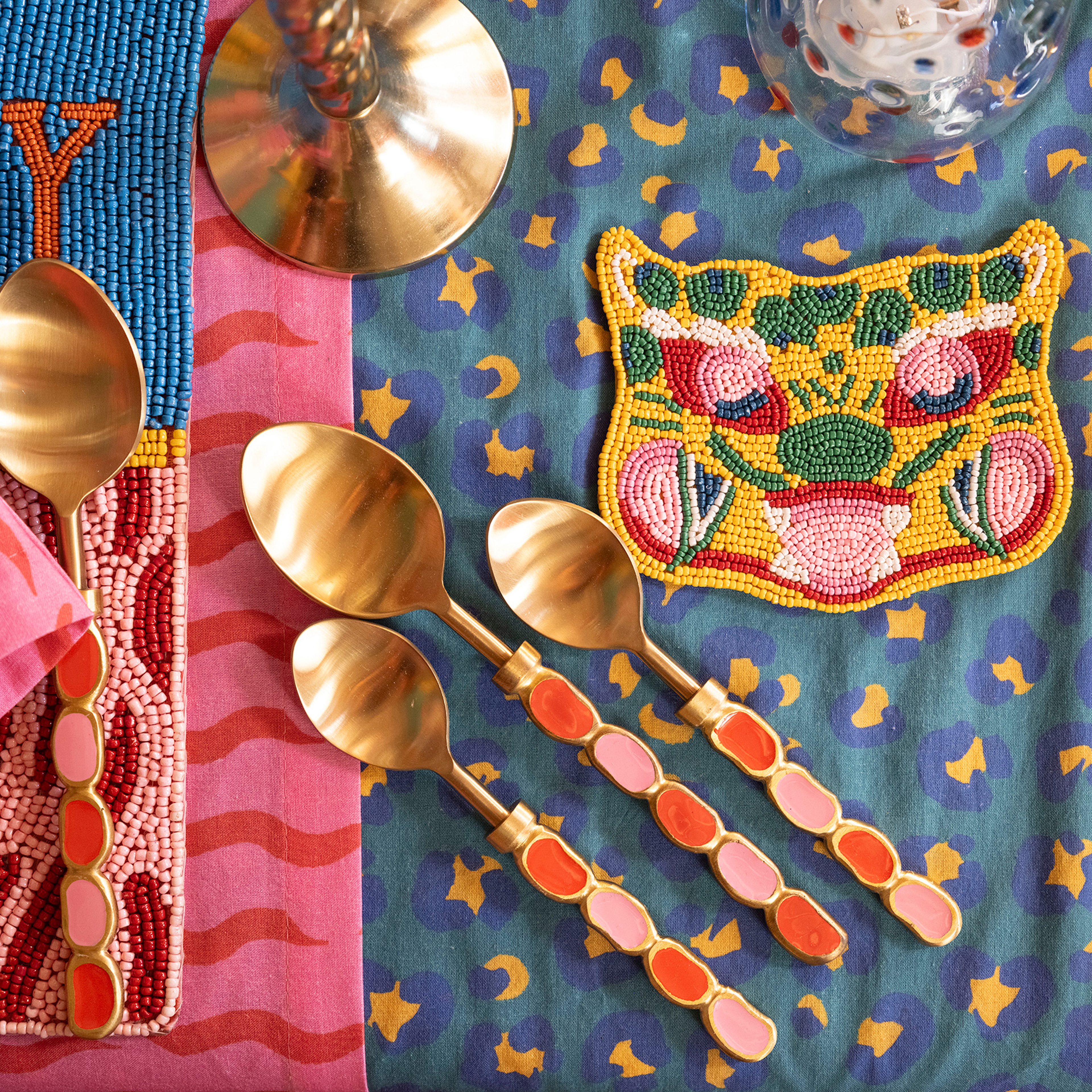 Rampur Çelik - Pirinç Çkb Seti 2x15x0.3 Cm Kırmızı - Pembe