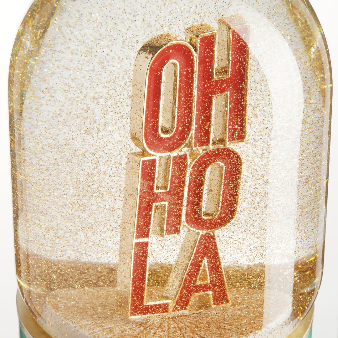 Meılın Cam Kar Küresi 10x10x18,5 Cm Yeşil - Kırmızı