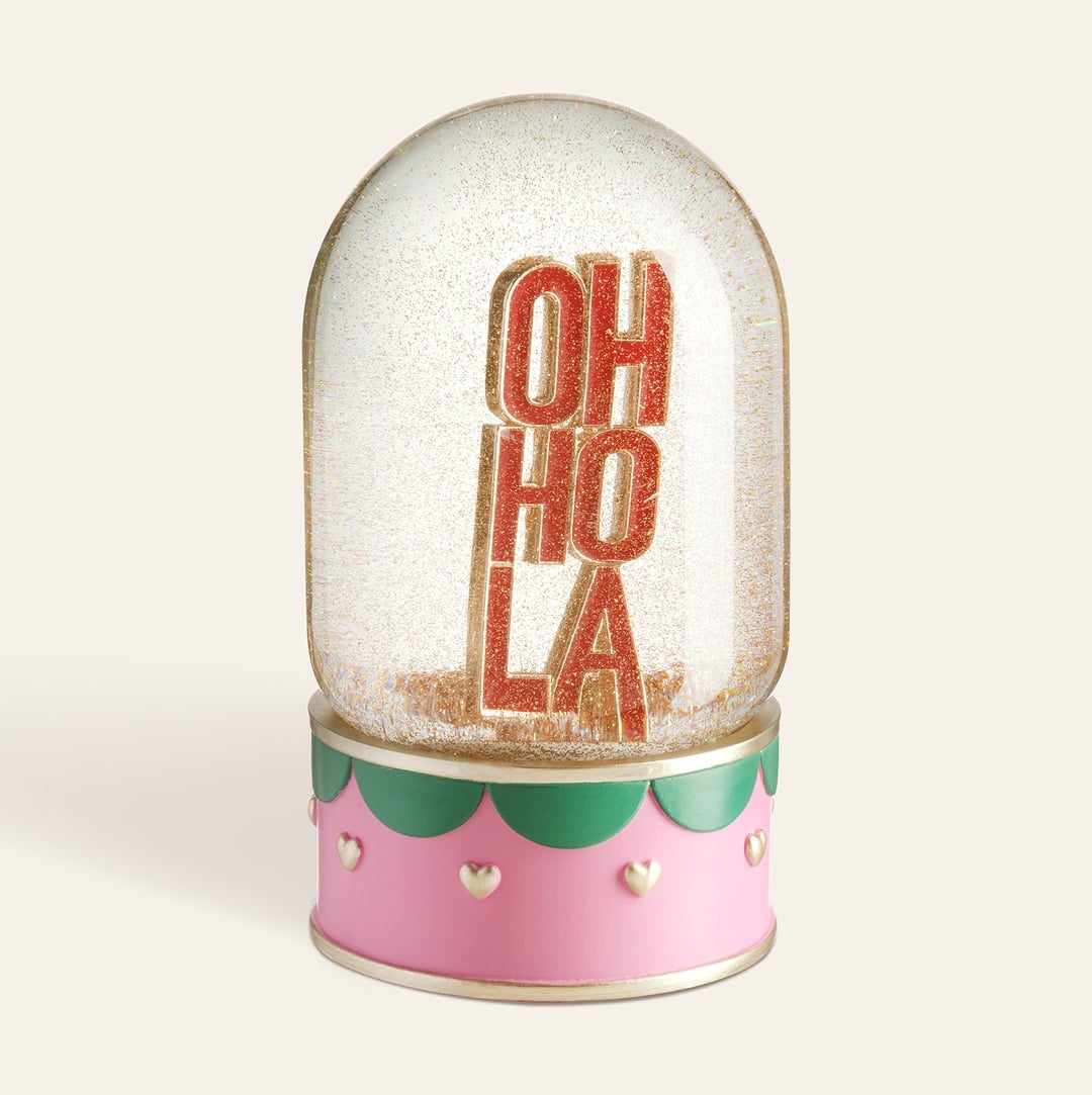 Meılın Cam Kar Küresi 10x10x18,5 Cm Yeşil - Kırmızı