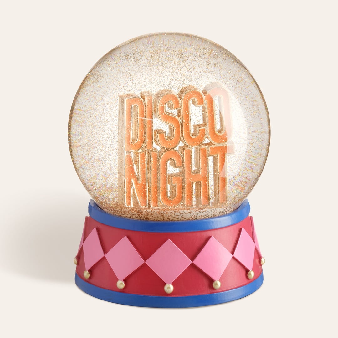 Meılın Cam Kar Küresi 10x10x13 Cm Pembe