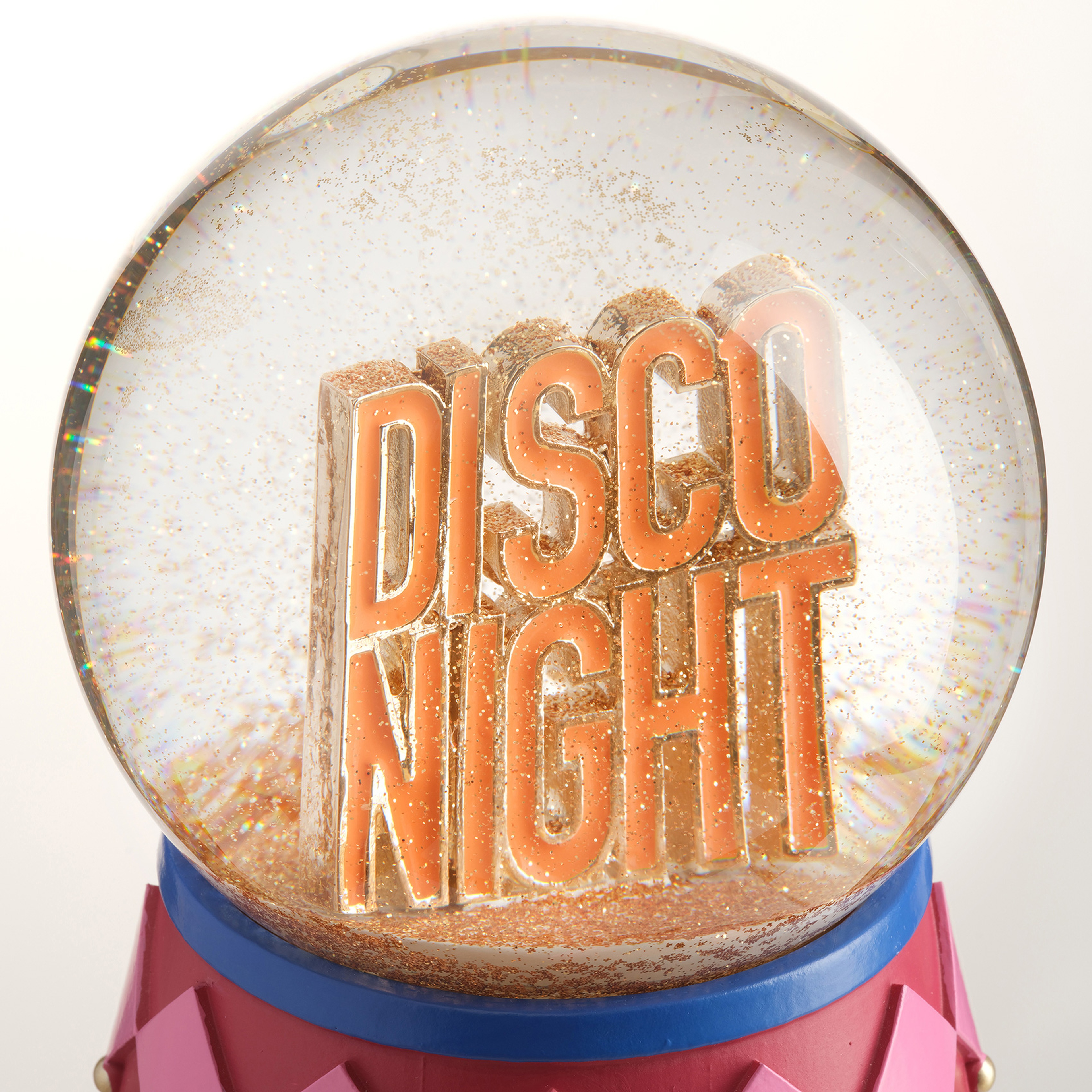 Meılın Cam Kar Küresi 10x10x13 Cm Pembe