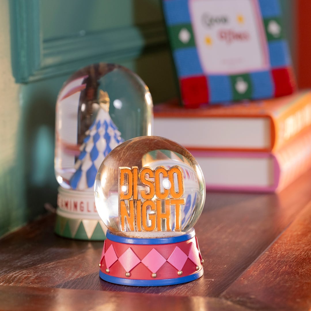 Meılın Cam Kar Küresi 10x10x13 Cm Pembe