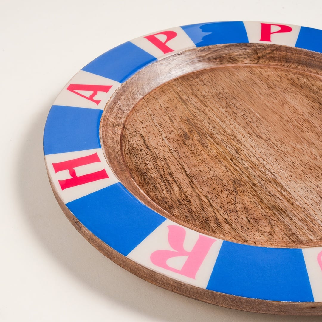 Lakrı Mango Ağacı Supla 32x32x3 Cm Mavi