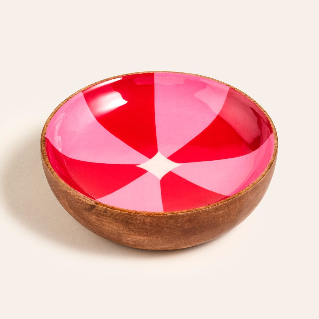 Lakrı Mango Ağacı Kase 13x13x4 Cm Fuşya - Pembe