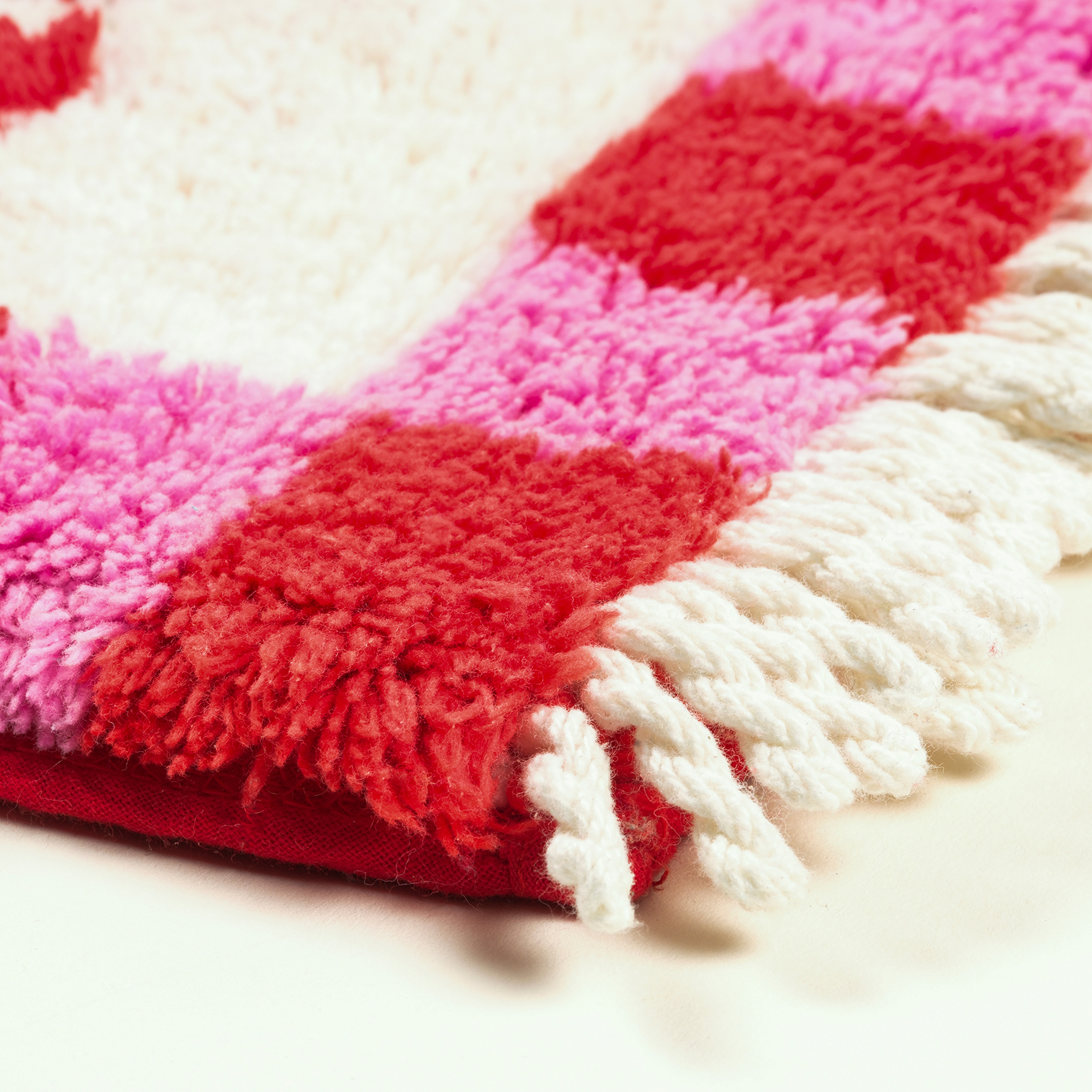 Punjab Püsküllü Pamuk %100 Pamuk Banyo Paspası 60x90 Cm Renkli