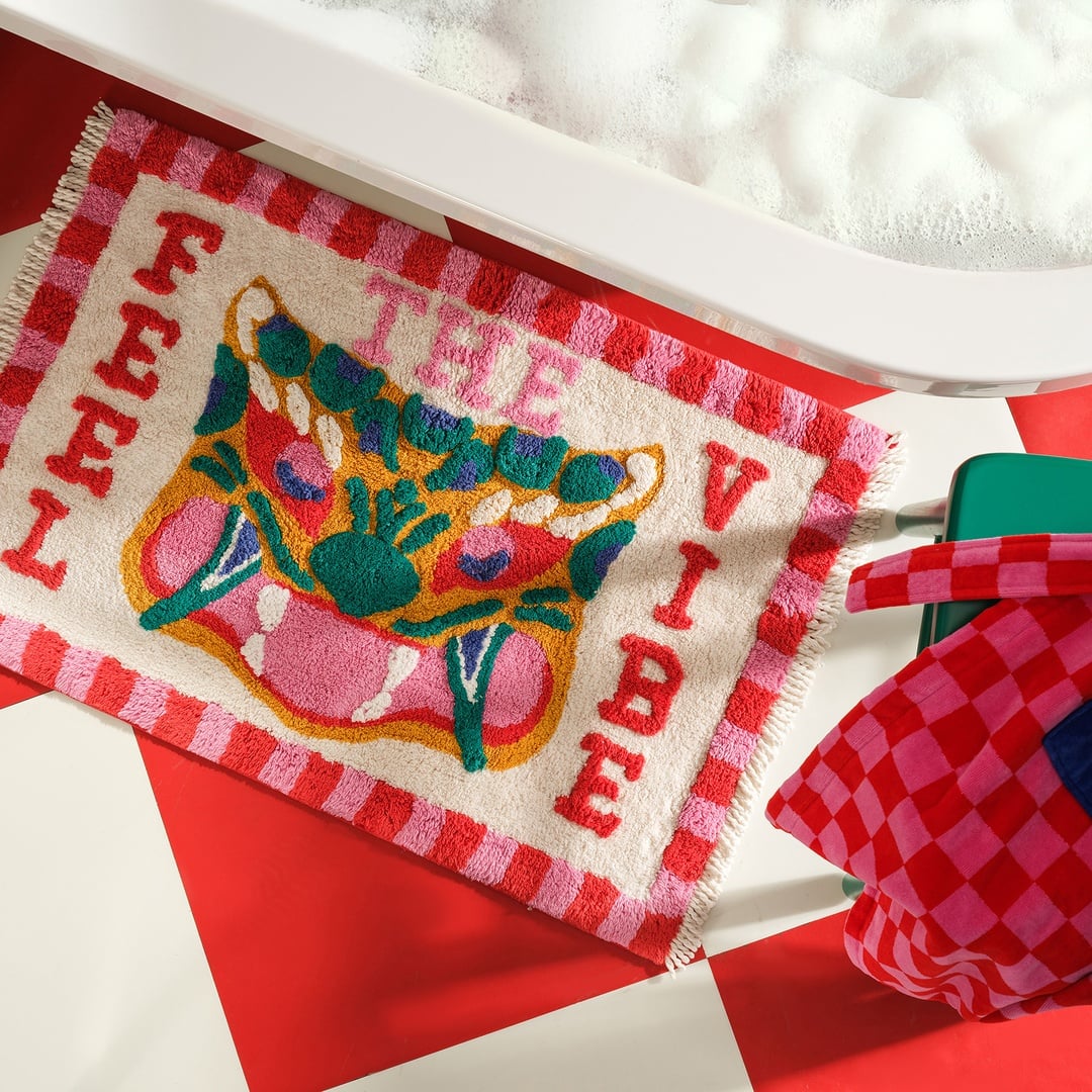 Punjab Püsküllü Pamuk %100 Pamuk Banyo Paspası 60x90 Cm Renkli