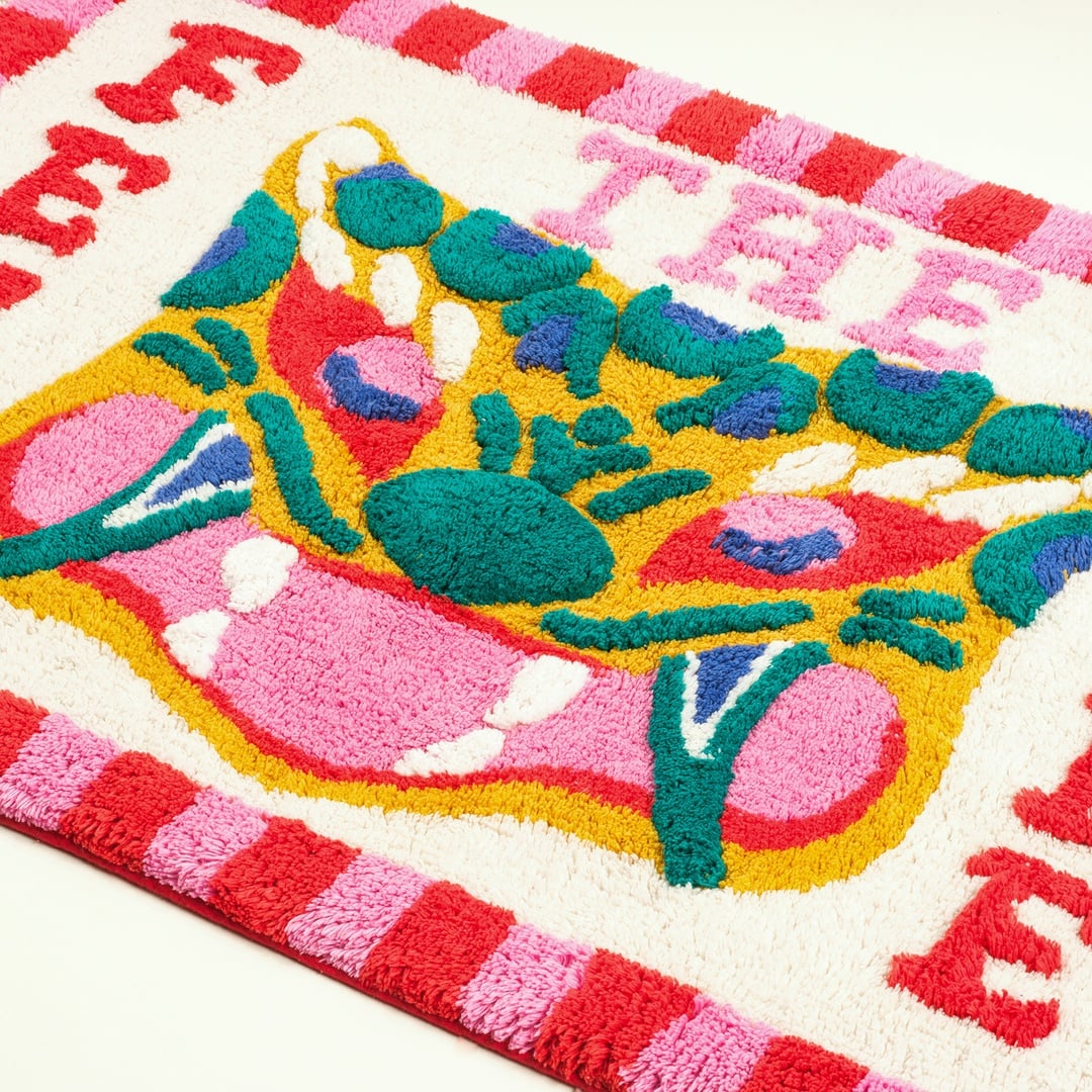 Punjab Püsküllü Pamuk %100 Pamuk Banyo Paspası 60x90 Cm Renkli