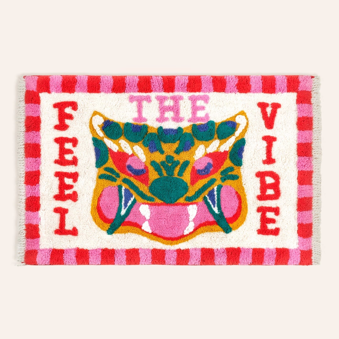 Punjab Püsküllü Pamuk %100 Pamuk Banyo Paspası 60x90 Cm Renkli